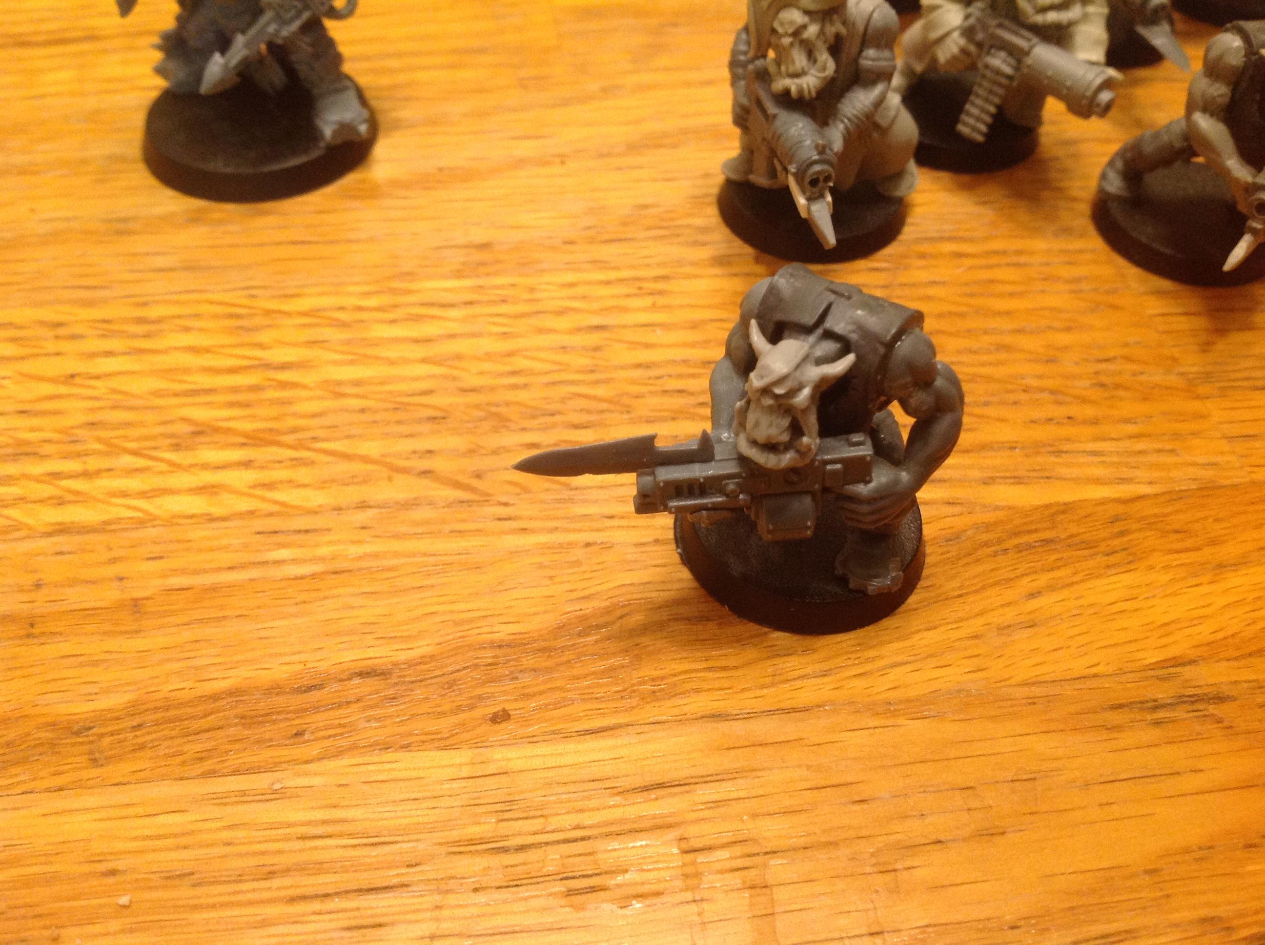 Bayonets, Boy, Freebooter, Freebooters, Orks, Pirates, Shoota Boys, Shootas, Trukk Boys, Waaazag, Warhammer 40,000, Work In Progress