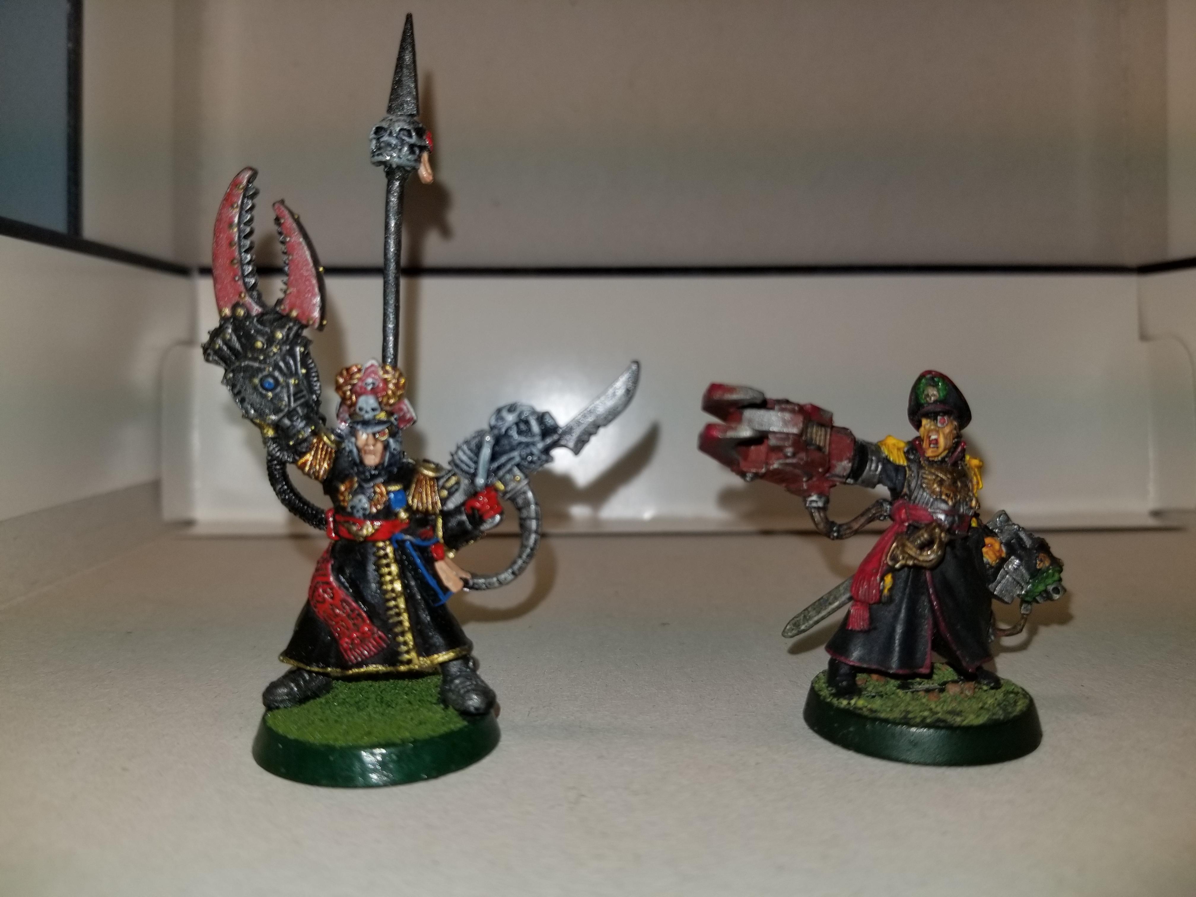 WH40k, metal, IG, Commissar Yarrick, newish and old