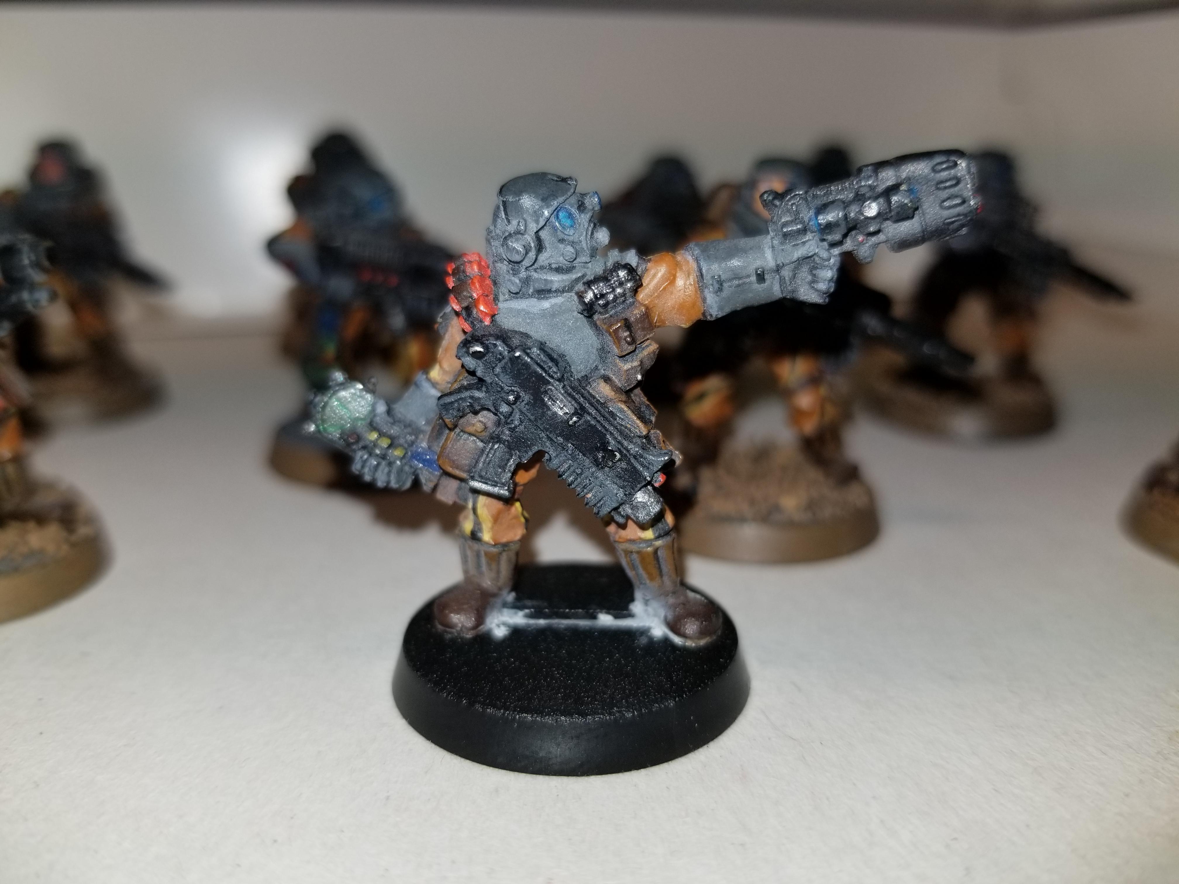 WH40k, metal, IG, Old Stormtroopers, Sergeant
