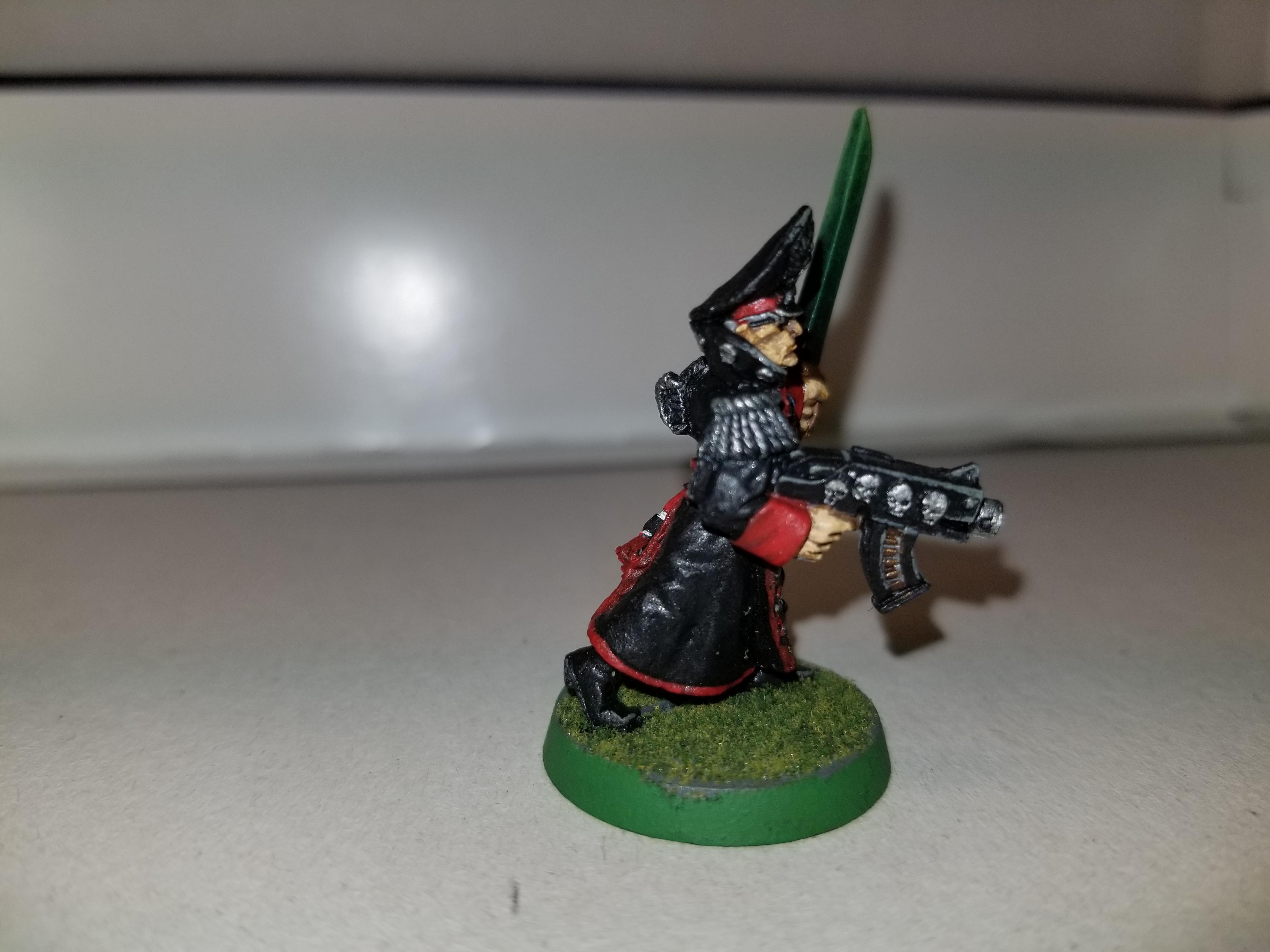 WH40k, metal, IG, Old Commissar, right side