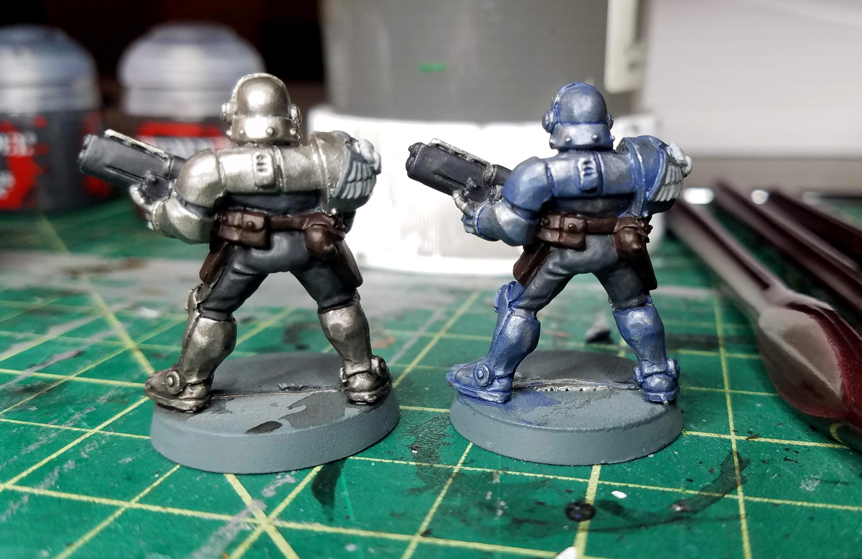 Adeptus Arbites, Trials of homemade blue glaze