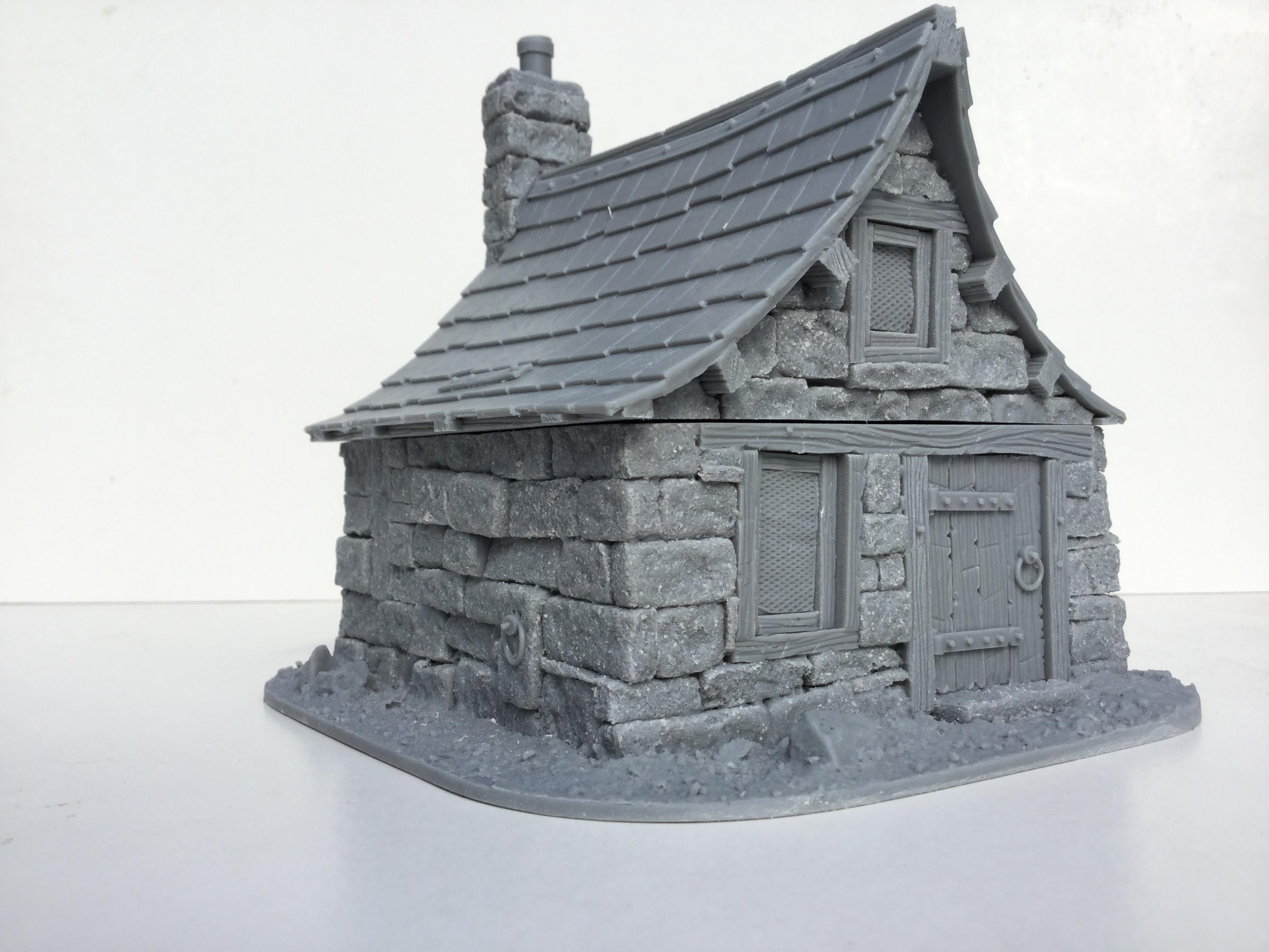 Large stone cottage