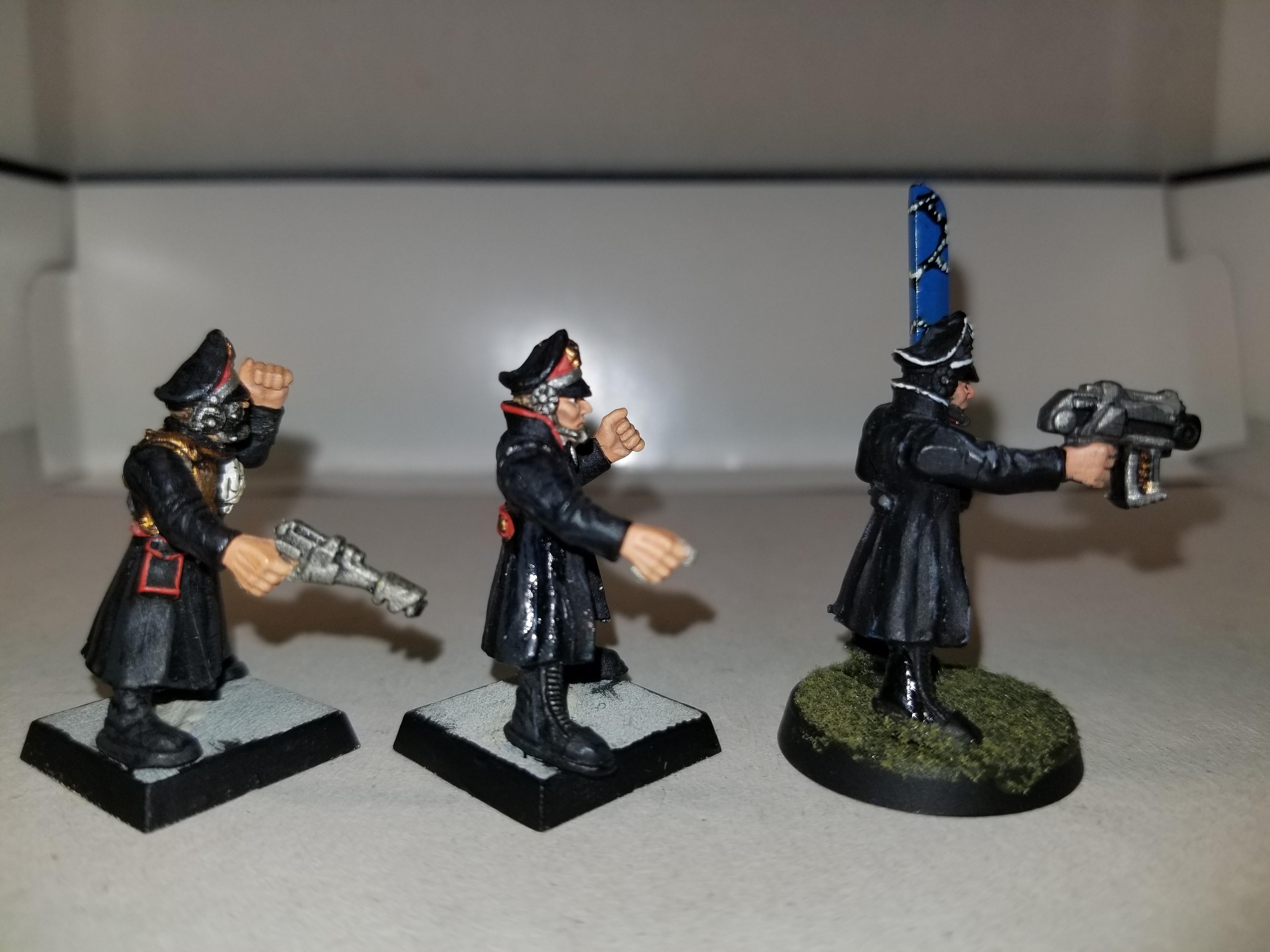 WH40k, metal, IG, Old Commissars, side