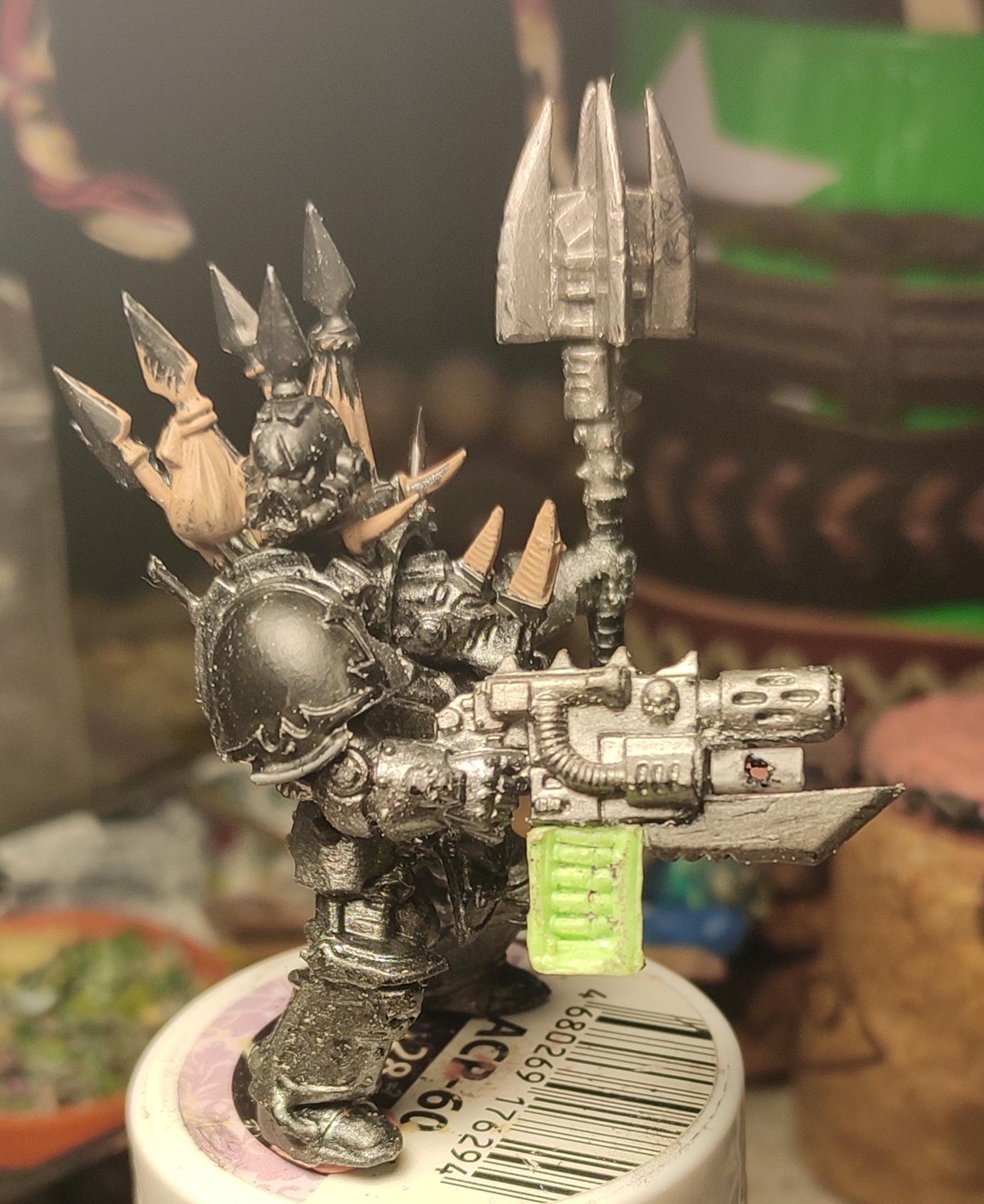 Chaos, Chaos Space Marines, Chaos Undivided, Combiweapon, Conversion, Heresy, Heretic Astartes, Infantry, Iron Warriors, Iron Within, Iron Without!, Kitbash, Power Maul, Terminator Armor, Traitor Legions, Trophy, Warhammer 40,000, Work In Progress