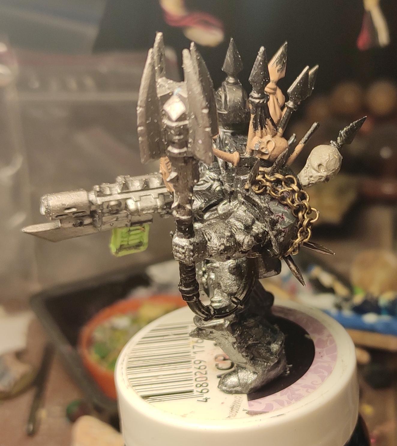 Chain, Chaos, Chaos Space Marines, Chaos Undivided, Combiweapon, Conversion, Heresy, Heretic Astartes, Infantry, Iron Warriors, Iron Within, Iron Without!, Kitbash, Power Maul, Terminator Armor, Traitor Legions, Trophy, Warhammer 40,000, Work In Progress