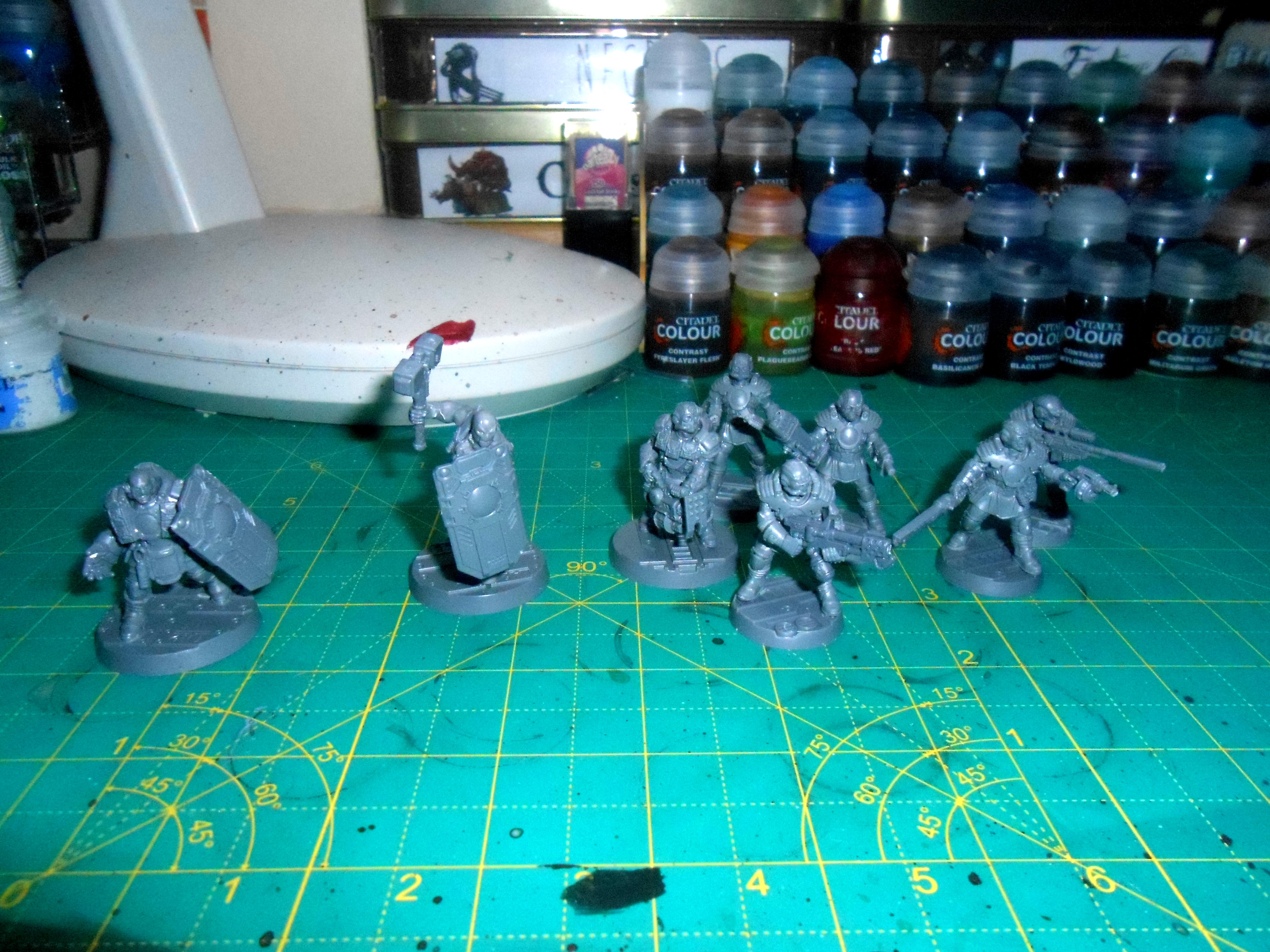 Necromunda, Pala, Palanite Enforcers, Warhammer 40,000, Work In Progress