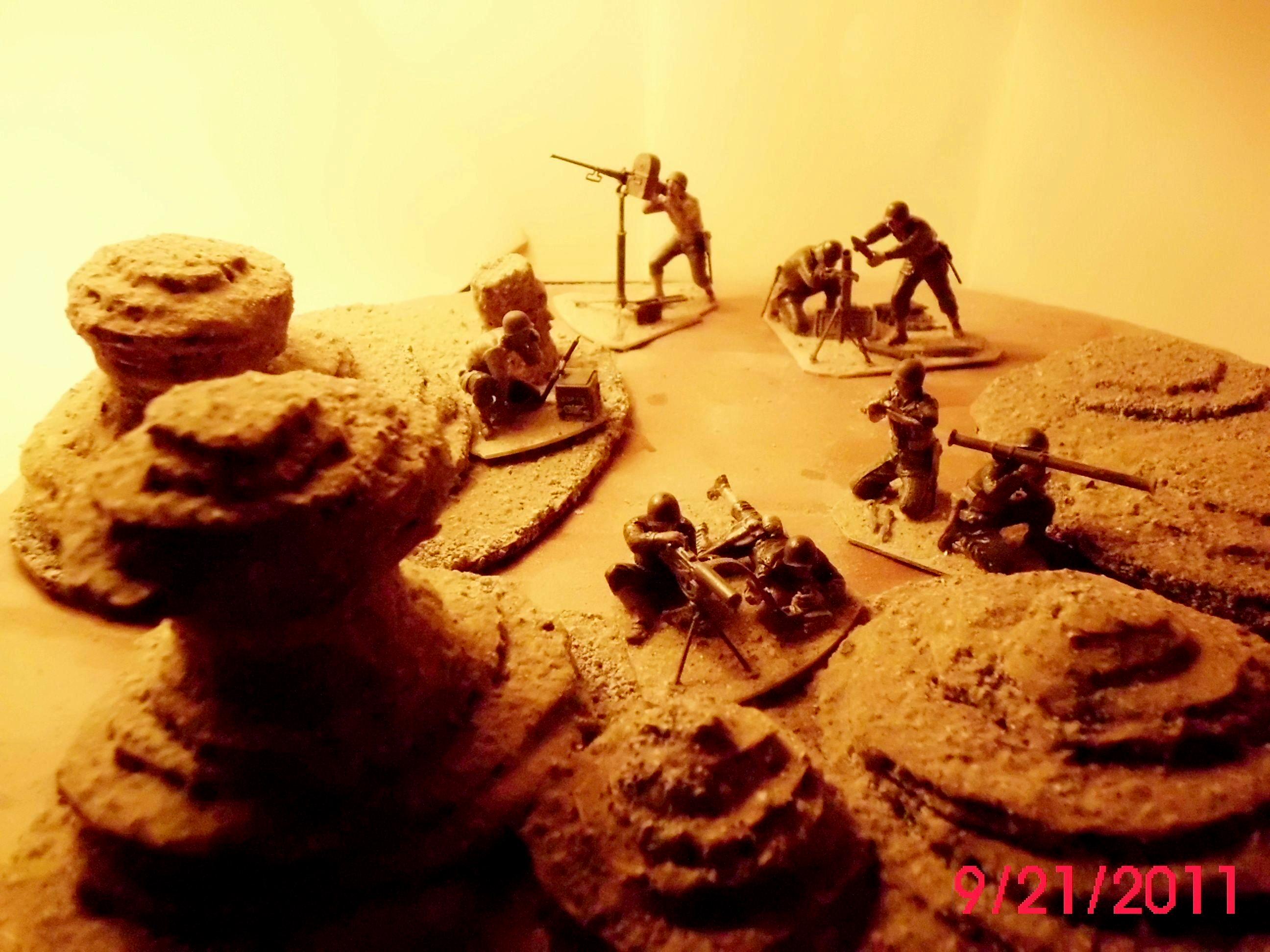 1/35 Scale, Bazooka, Infantry, Machine Gun, Mortar Crew, Tamiya, Terrain, Us Army, World War 2