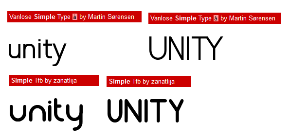 Unity Fonts