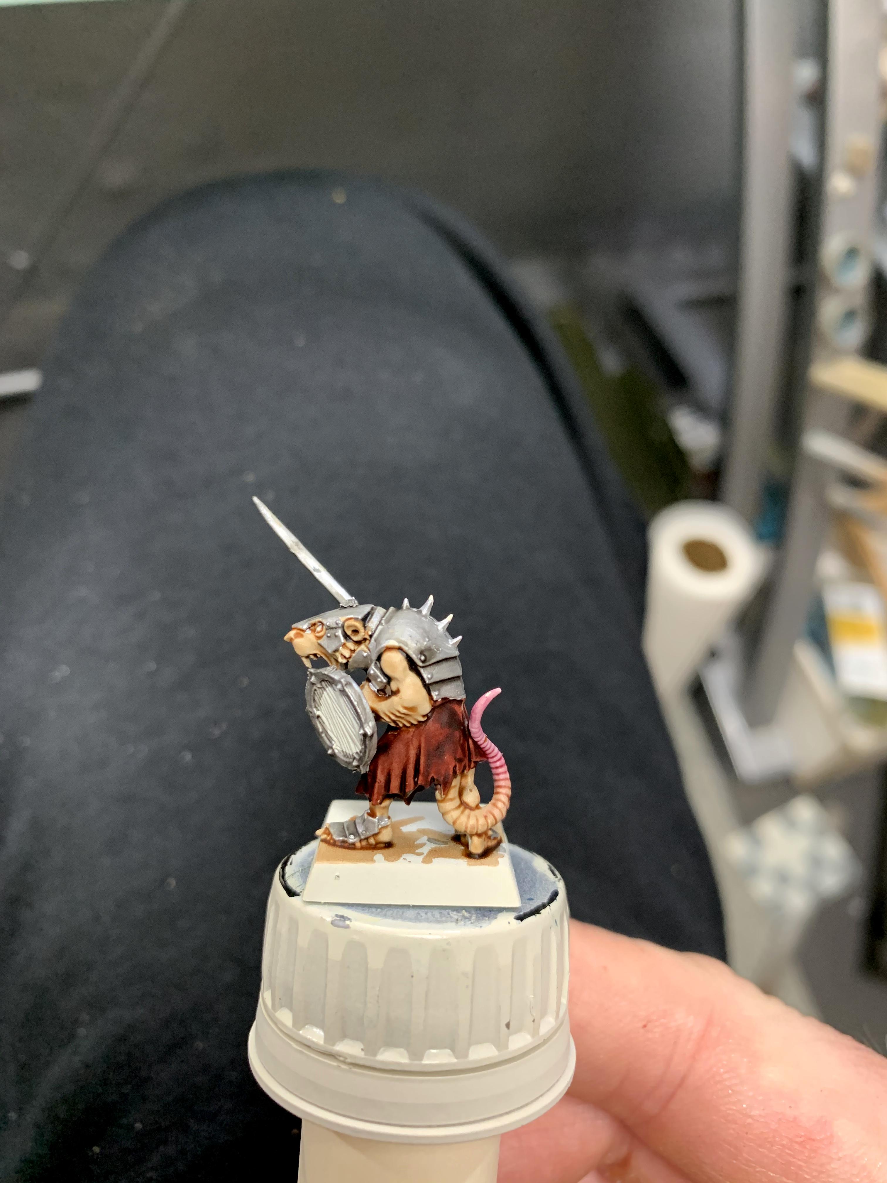 With silver and Nuln oil