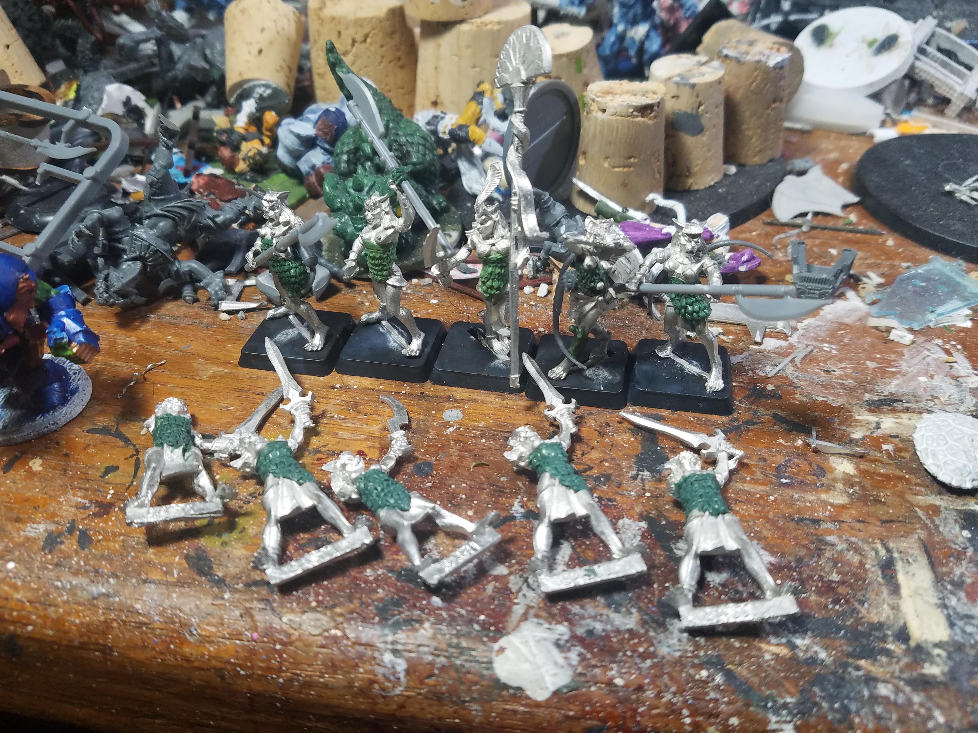 Basti, Conversion, Crocodile Games, Greenstuff, Polearms, Weapon Swap, Work In Progress