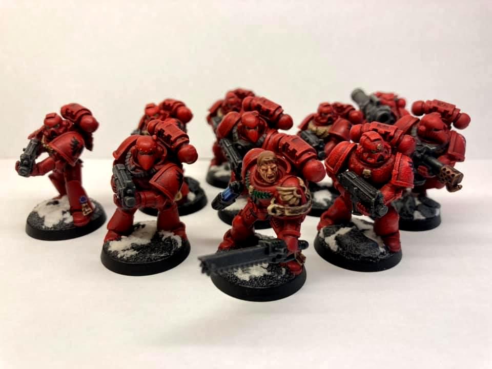 28mm, Bike, Blood, Dreadnought, Sanguinary, Snow, Terminator Armor