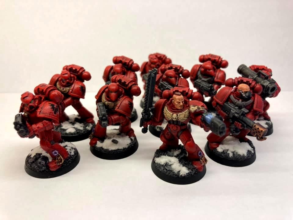 28mm, Bike, Blood, Dreadnought, Sanguinary, Snow, Terminator Armor