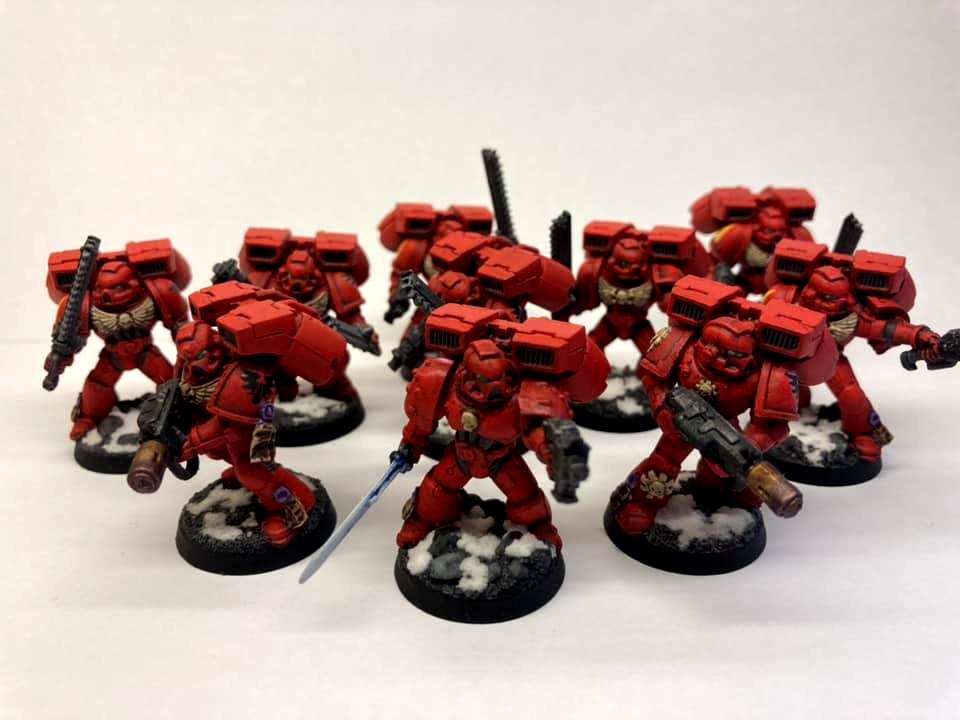 28mm, Bike, Blood, Dreadnought, Sanguinary, Snow, Terminator Armor