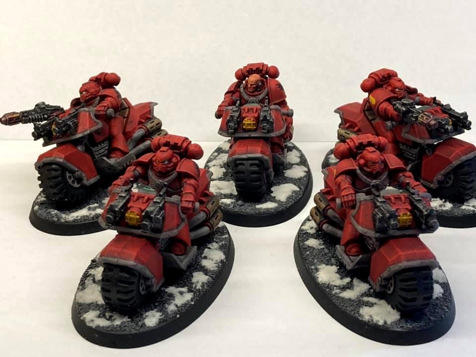 28mm, Bike, Blood, Dreadnought, Sanguinary, Snow, Terminator Armor