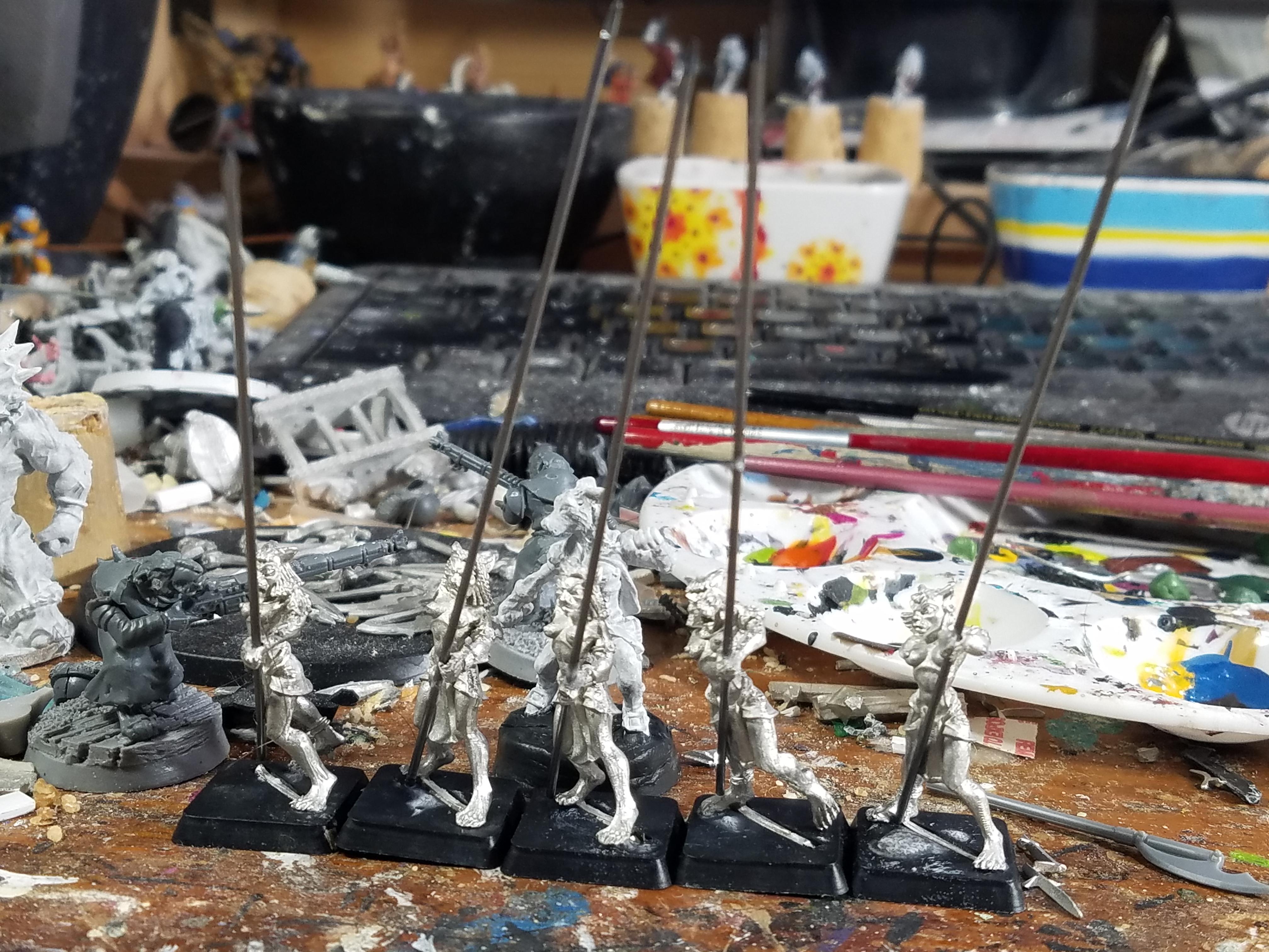 Basti, Conversion, Crocodile Games, Spears, Weapon Swap, Work In Progress