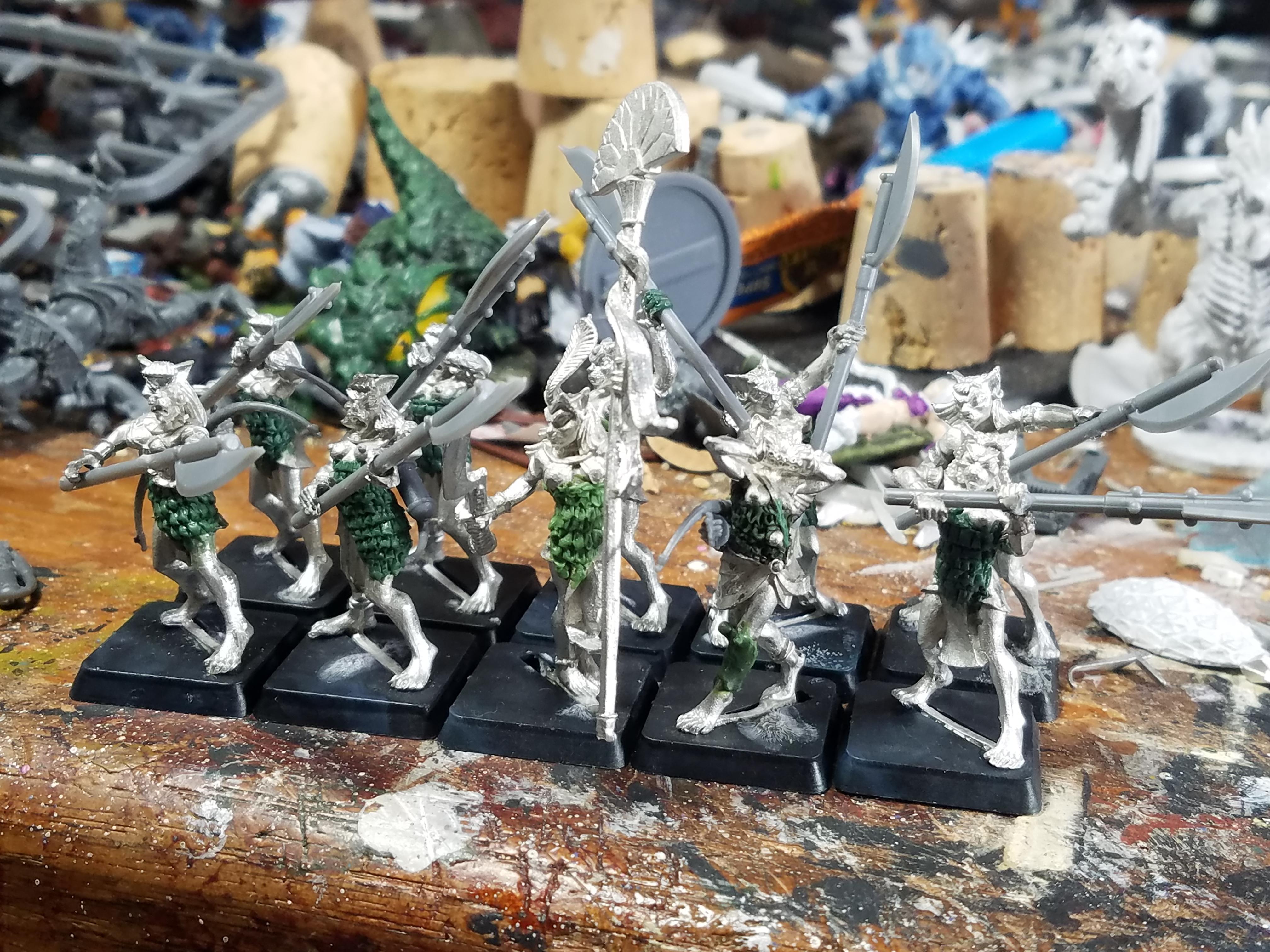 Basti, Conversion, Crocodile Games, Greenstuff, Polearms, Scale Armor, Work In Progress