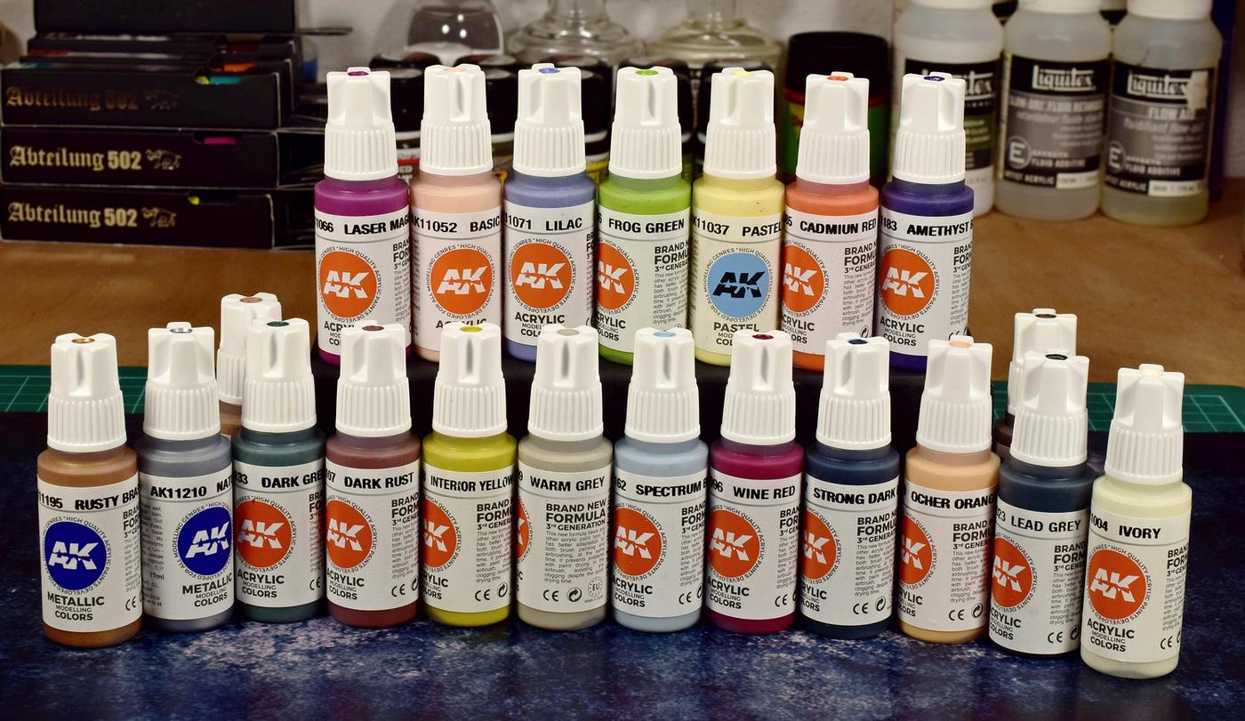 Review of the new range of paints from AK Interactive 3rd generation ...