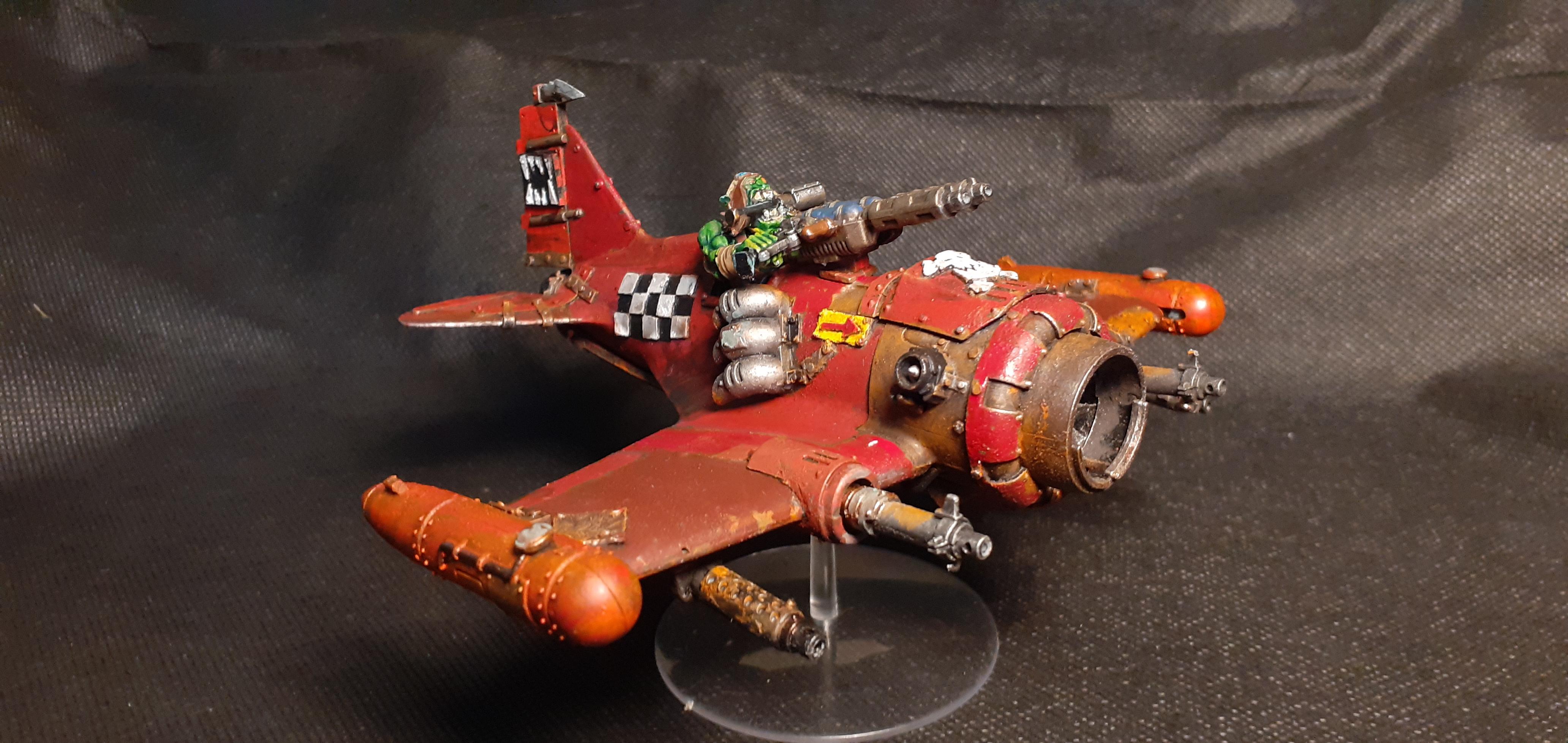 Dakka Dakka [delete], Dakkajet Conversion [delete], Flyer [delete], Grots, Kitbash [delete], Kitbashed, Ork Conversion, Ork Conversions, Ork Coustom Made Vehicles, Orks, Scratch Build, Warhammer 40,000