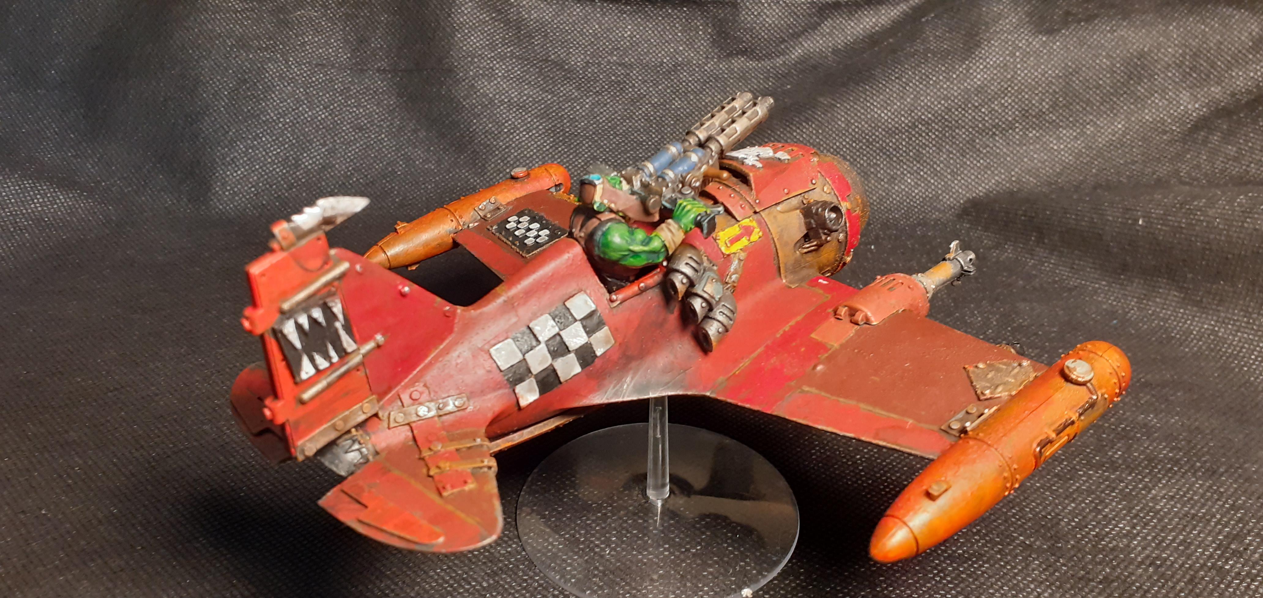 Dakka Dakka [delete], Dakkajet Conversion [delete], Flyer [delete], Grots, Kitbash [delete], Kitbashed, Ork Conversion, Ork Conversions, Ork Coustom Made Vehicles, Orks, Scratch Build, Warhammer 40,000