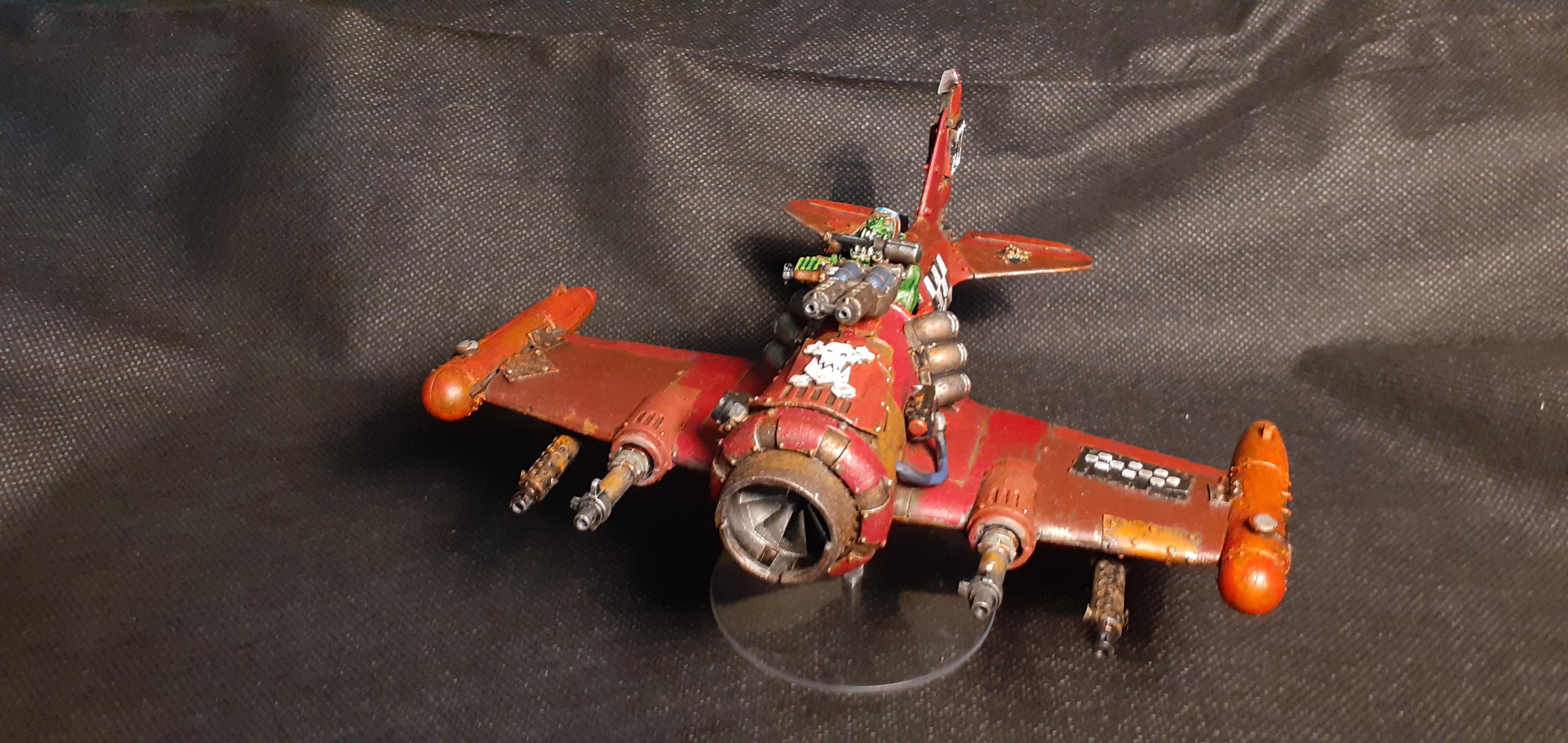 Dakka Dakka [delete], Dakkajet Conversion [delete], Flyer [delete], Grots, Kitbash [delete], Kitbashed, Ork Conversion, Ork Conversions, Ork Coustom Made Vehicles, Orks, Scratch Build, Warhammer 40,000