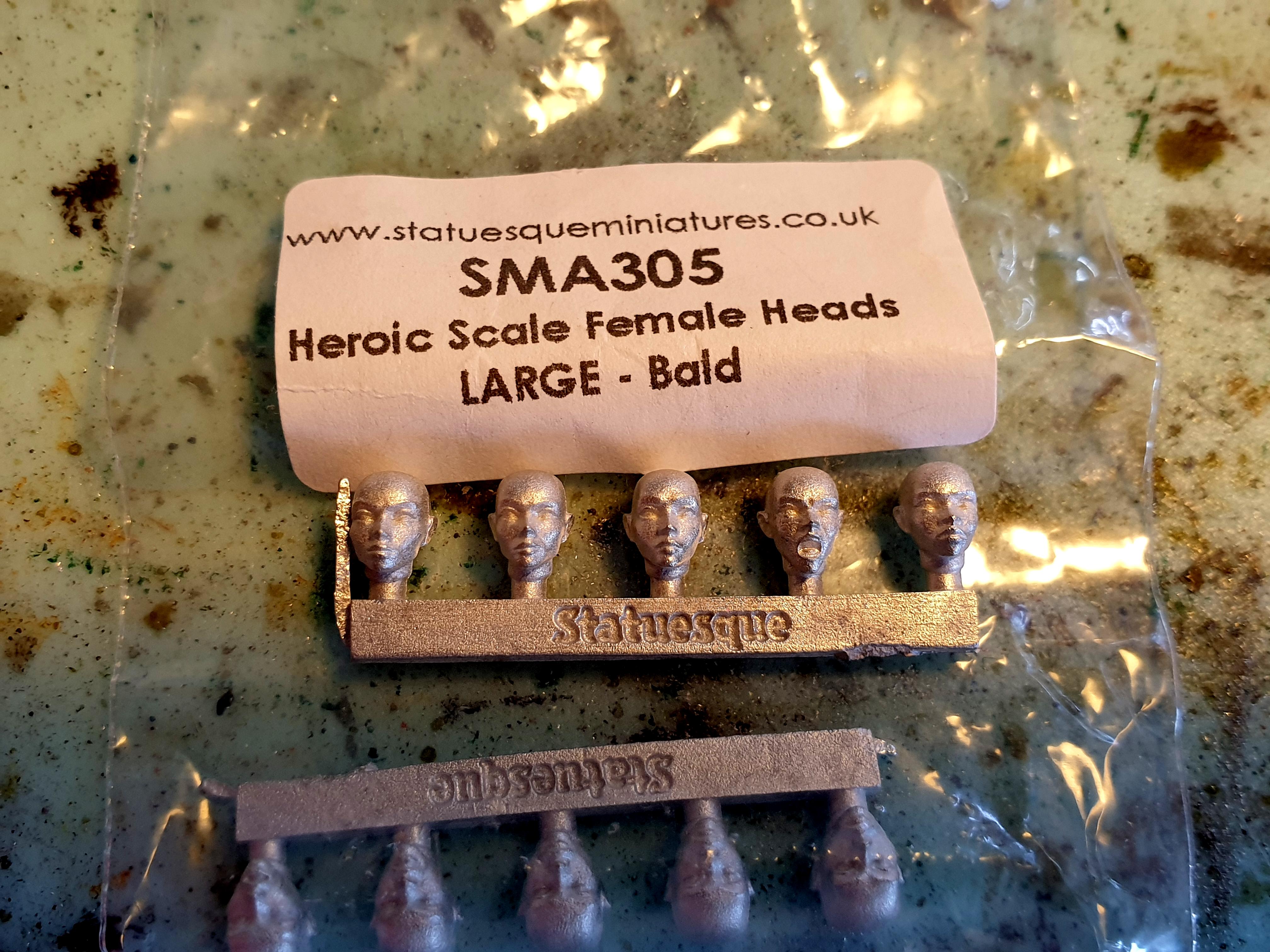 Fema;e Heads, WIP female cadians