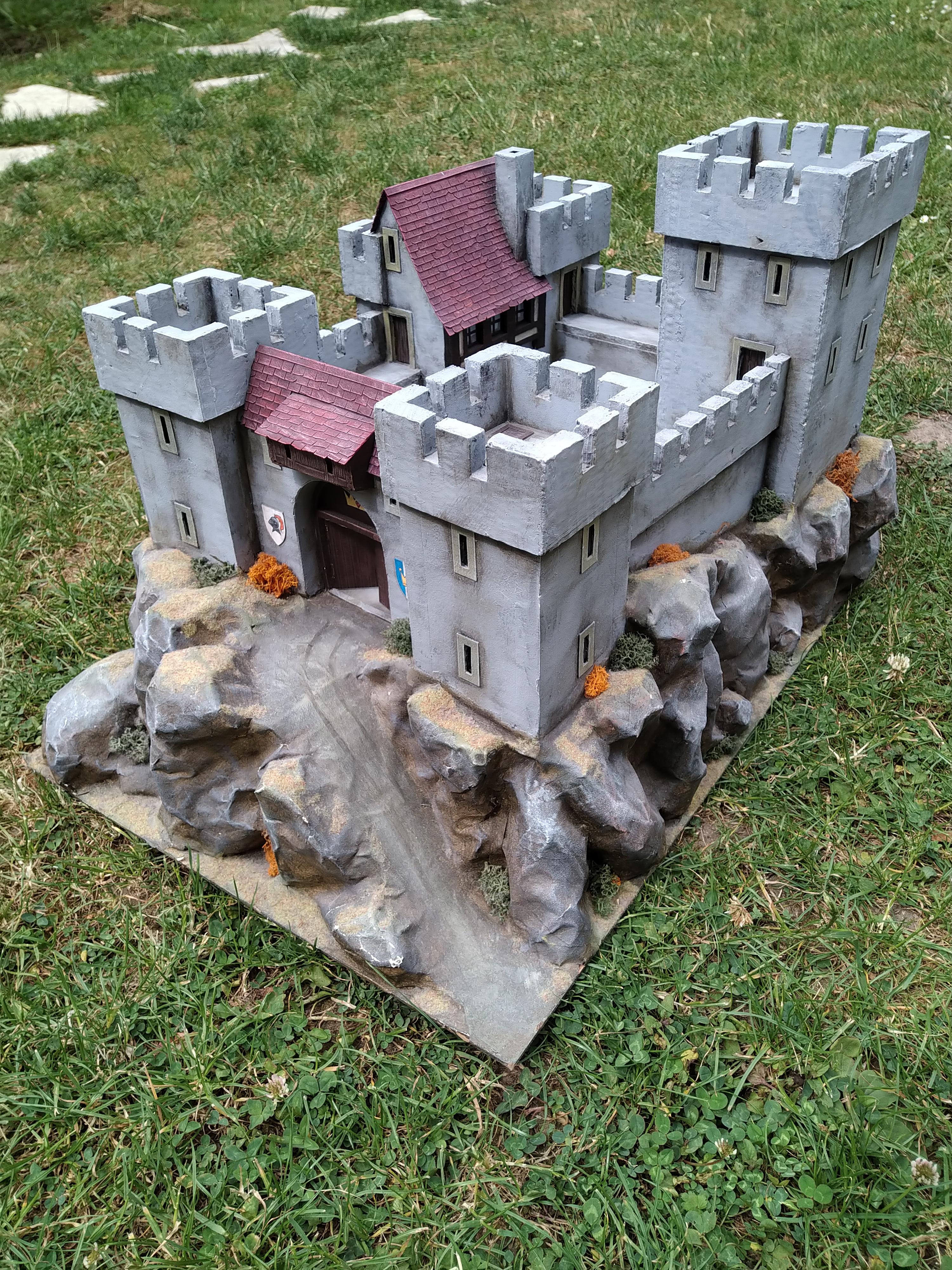 Cardboard, Castle, Paper Mache, Terrain