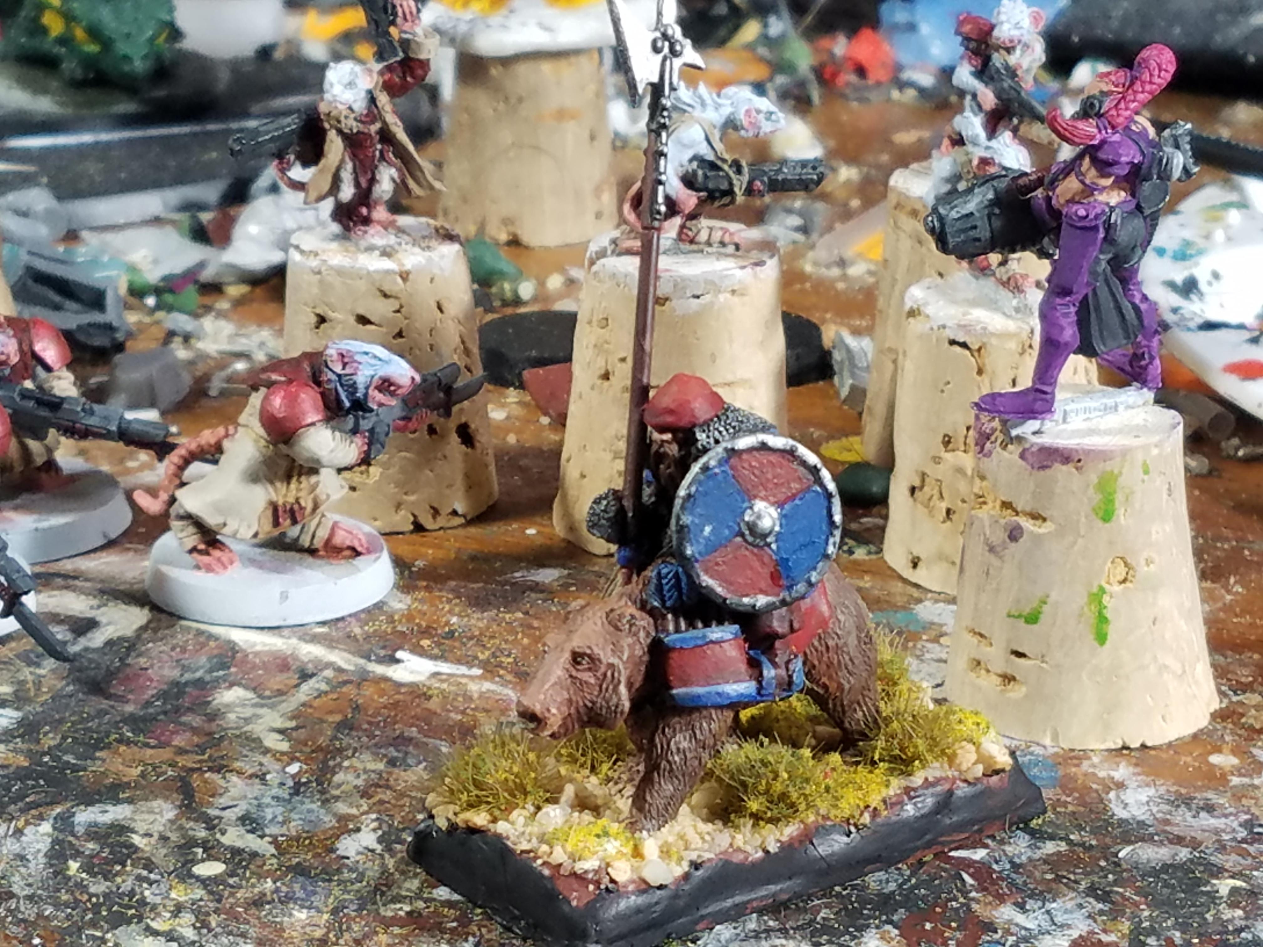 Bear Cavalry, Citadel Miniatures, Dwarves, Escher, Games Workshop, Grenadier Miniatures., Plasma Cannon