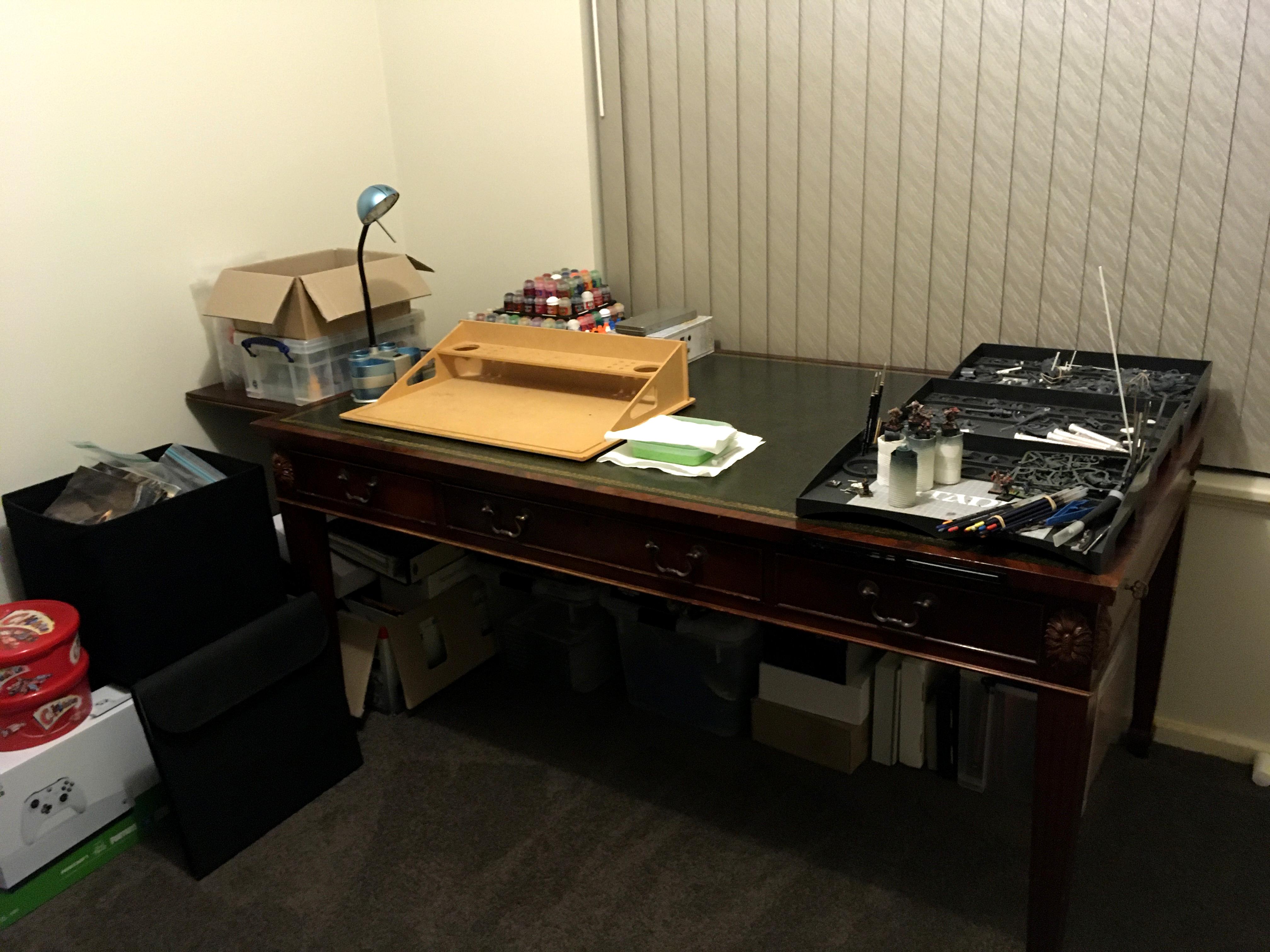 Hobby room workspace post clean