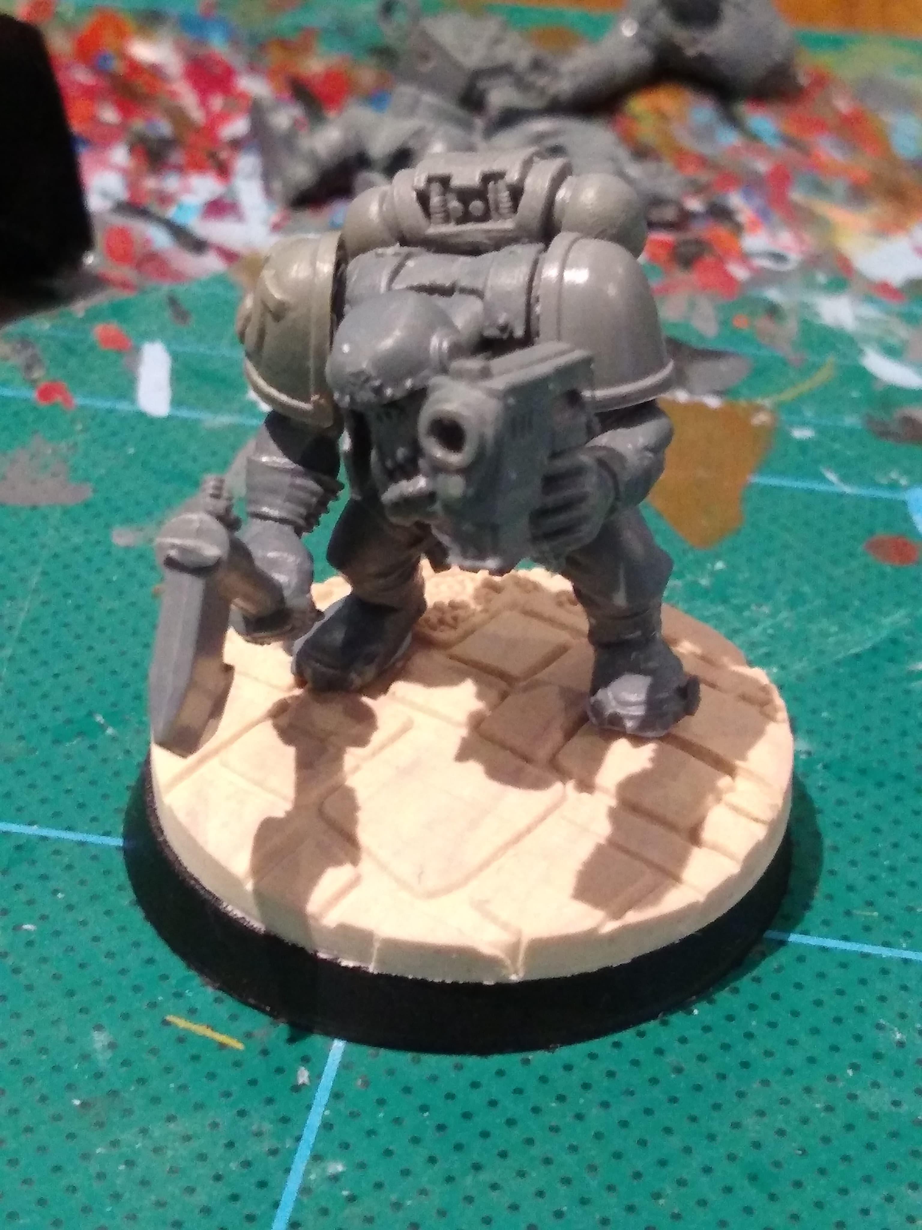 Ork on temple base