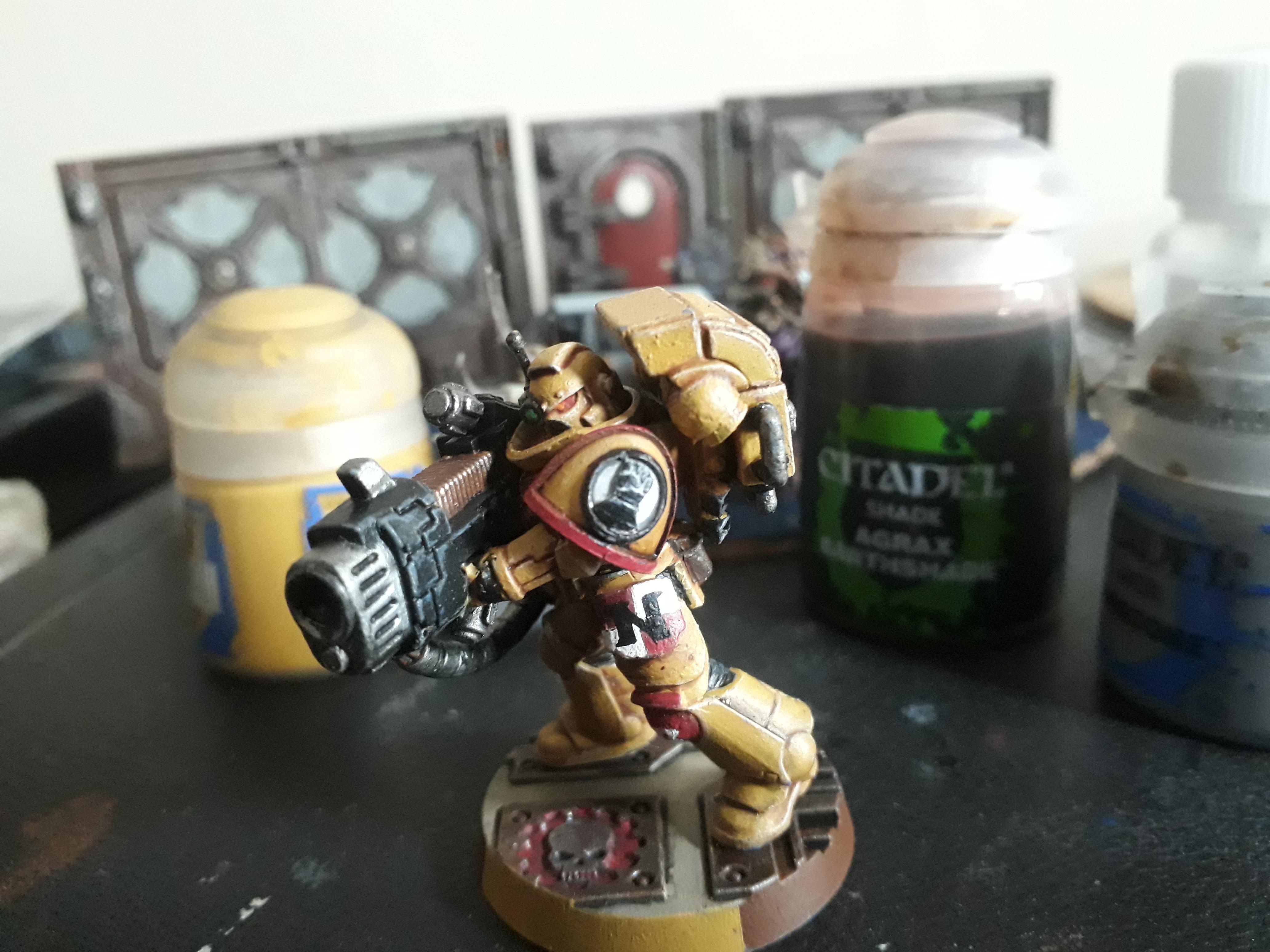 Astartes, Fist, Imperial, Plasma Gun, Space Marines, Tru-scale