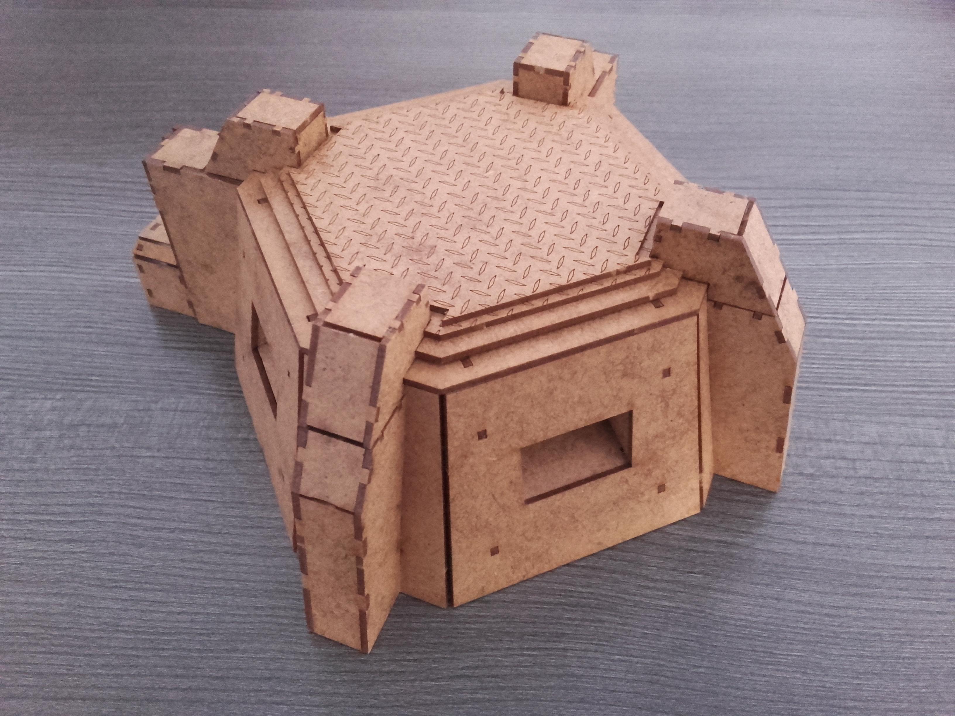 Bunker, Concrete, Defense, Hdf, Imperial, Mdf, Strongpoint, Terrain, Warhammer 40,000, Warhammer Fantasy