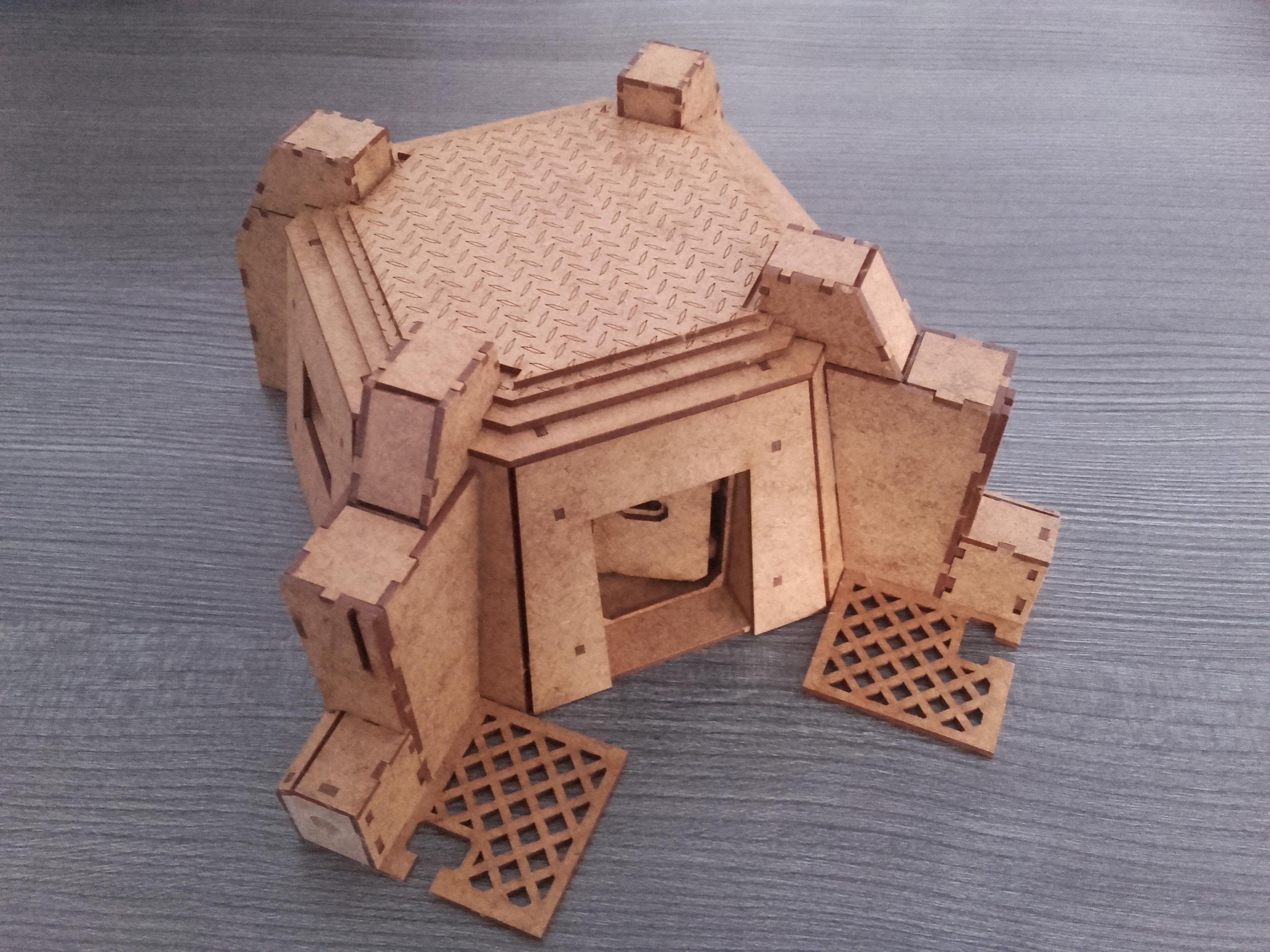 Bunker, Concrete, Defense, Hdf, Imperial, Mdf, Strongpoint, Terrain, Warhammer 40,000, Warhammer Fantasy