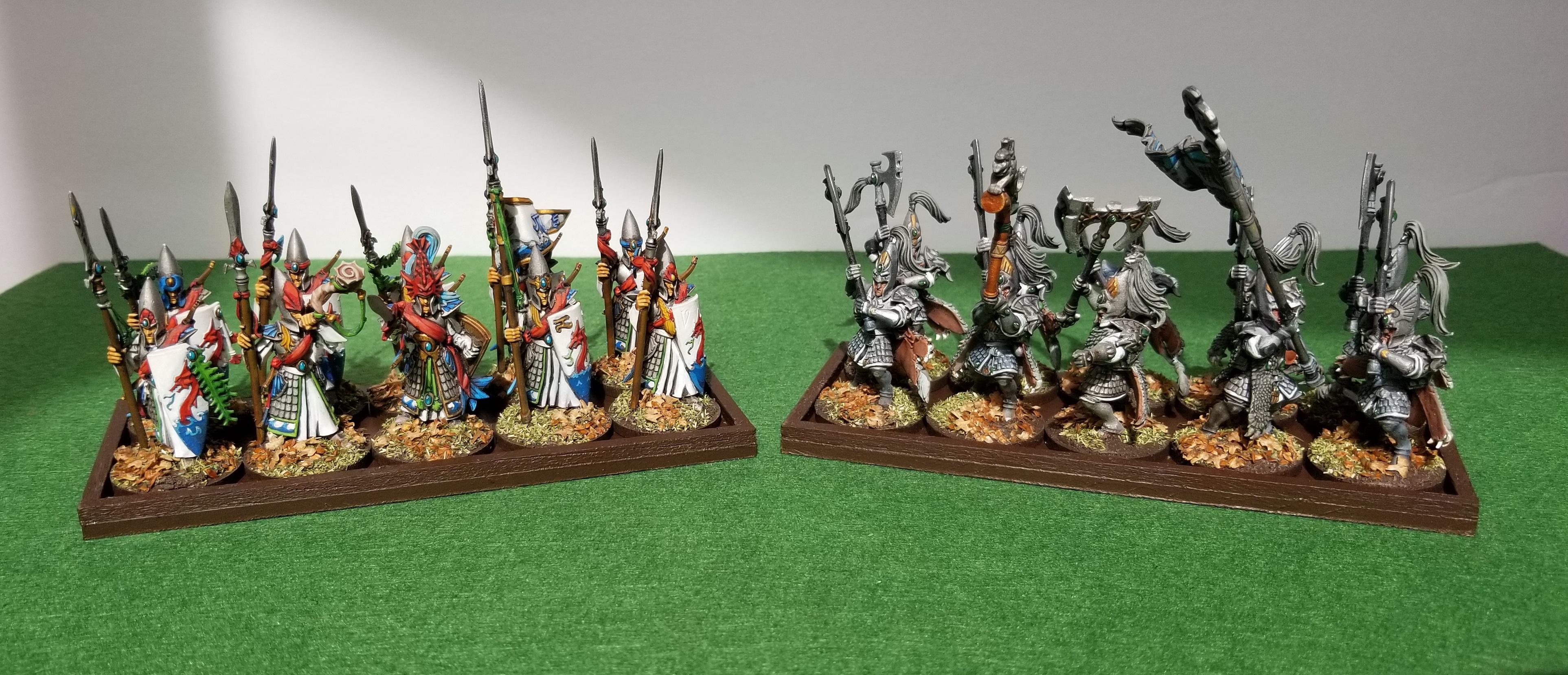 High Elves, Lothern Sea Guard, Movement Tray, White Lions