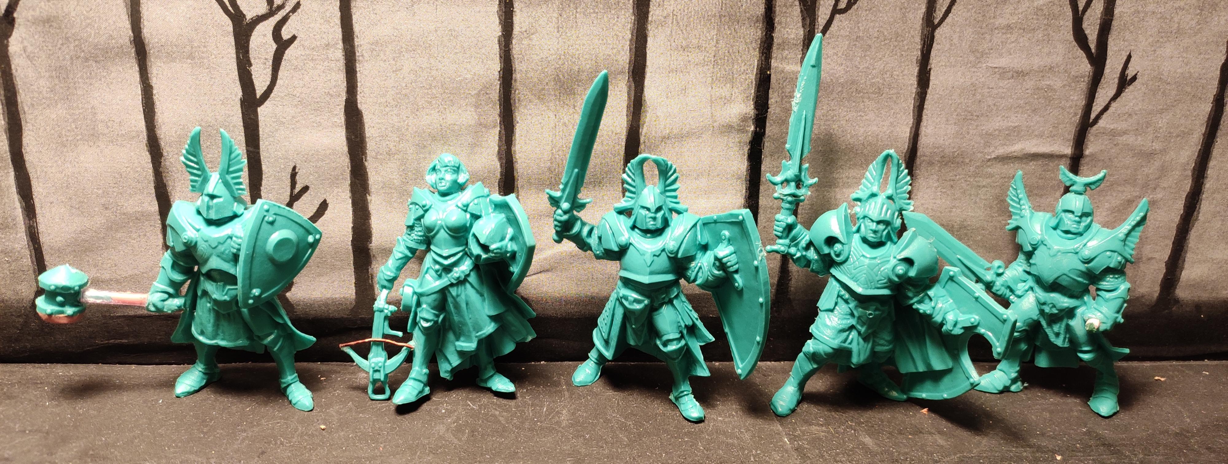&#1041;&#1080;&#1090;&#1074;&#1099; Fantasy, Conversion, Crossbow, Fantasy Battles, From Russia, Hammer, Infantry, Paladins, Regiment, Shield, Sword, Technolog, Tehnolog, Warriors, Woman, Work In Progress