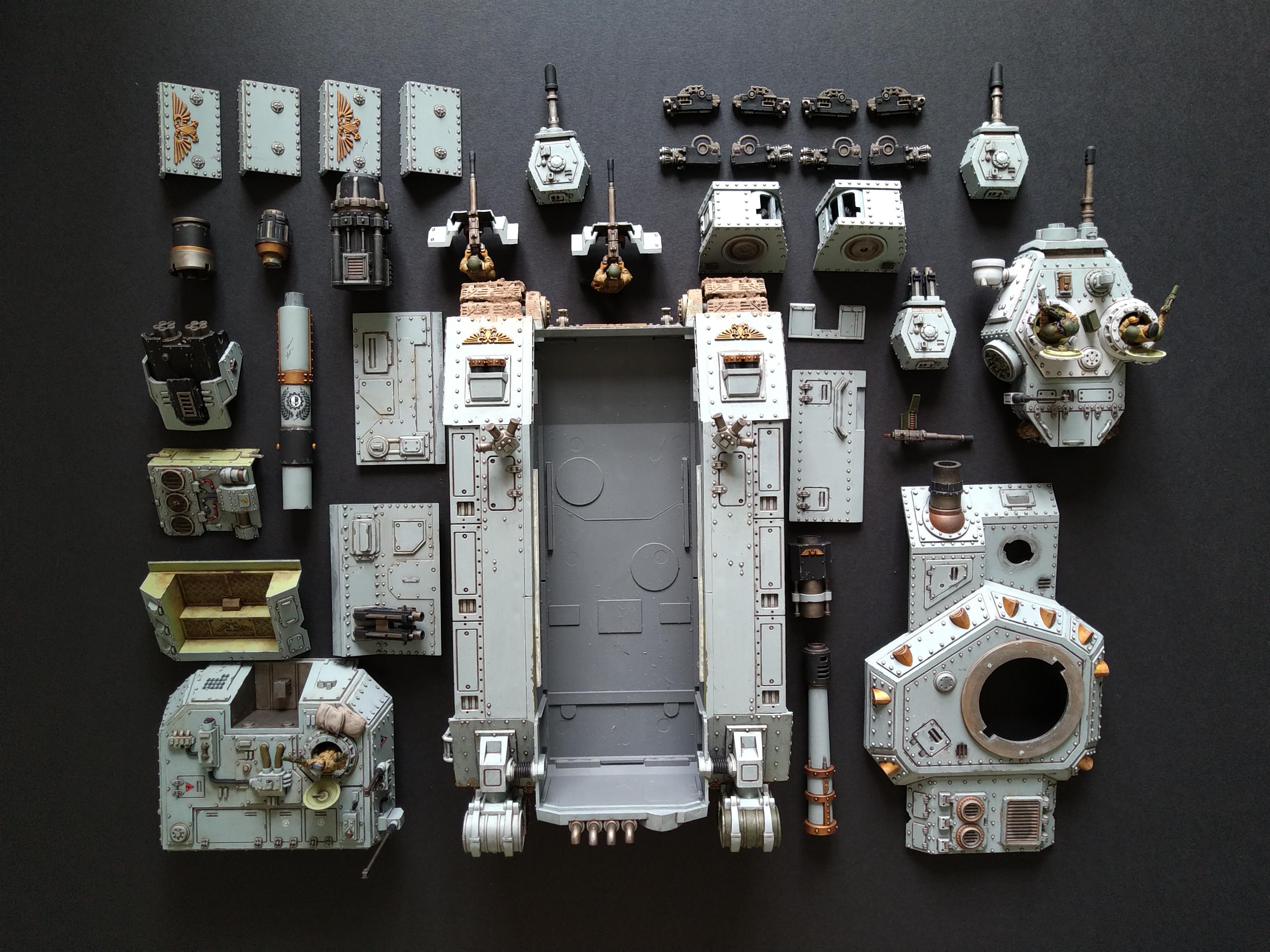 Am, Astra Militarum, Baneblade, Exploded View, Grey, Magnet, Magnetised, Tank, Warhammer 40,000