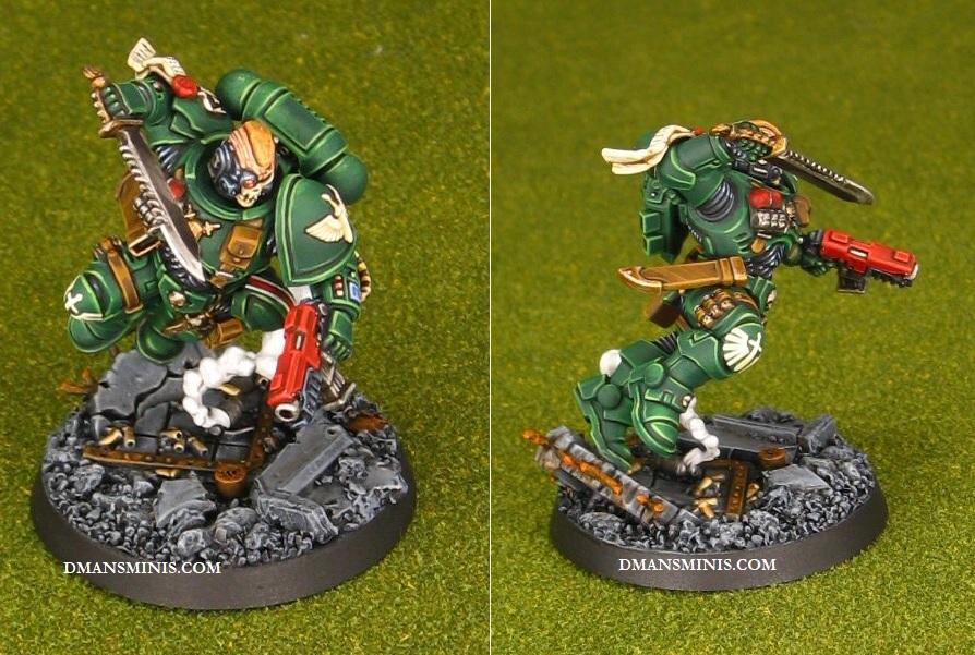 Dark Angels Space Marines Primaris Lieutenant in Phobos Armor