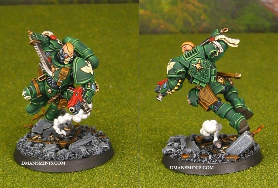 Dark Angels Space Marines Primaris Lieutenant in Phobos Armor
