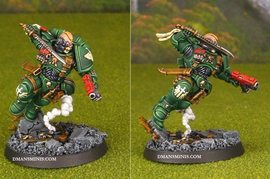 Dark Angels Space Marines Primaris Lieutenant in Phobos Armor