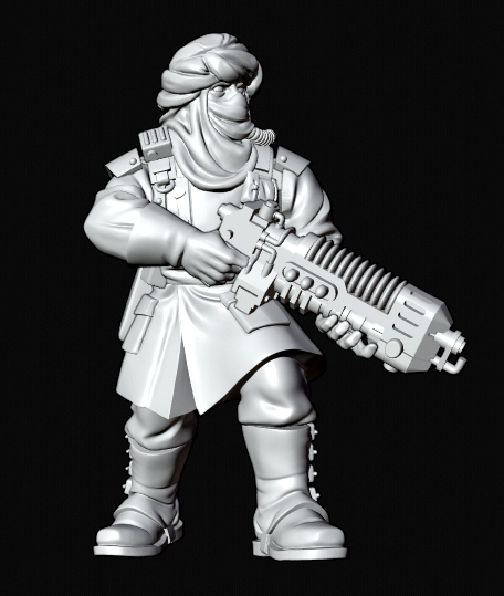 3d, Imperial Guard, Plasma, Render, Tallarn Desert Raiders