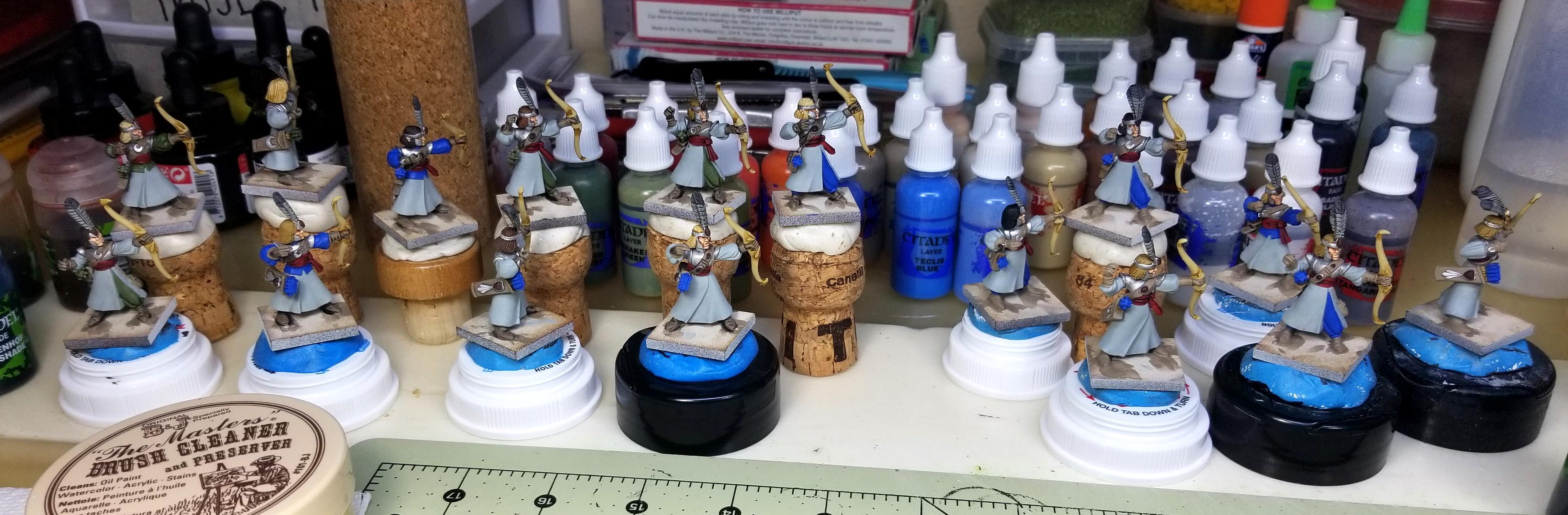 Archers, High Elves, Work In Progress