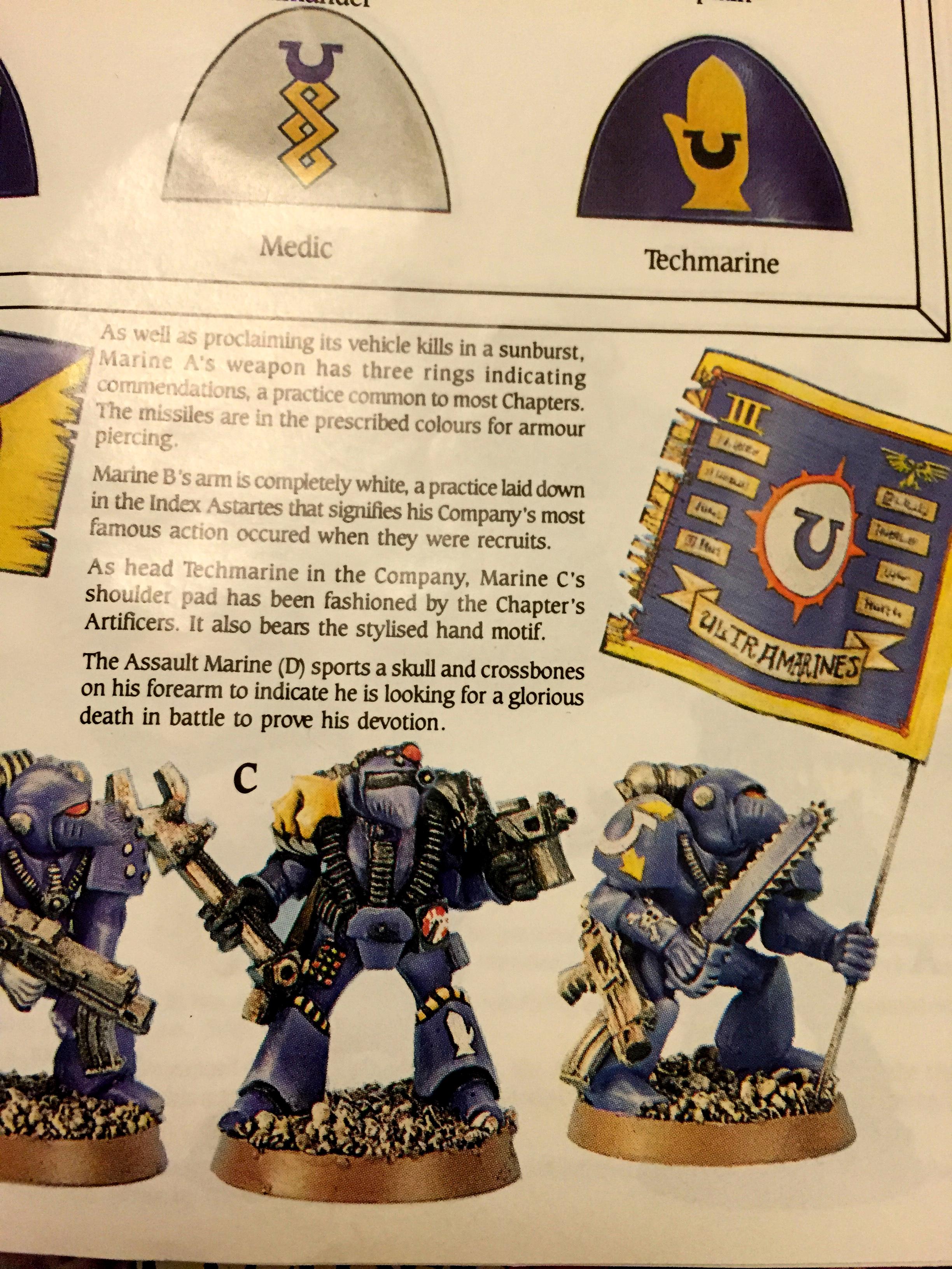 Oldhammer, Painting Guide, Rogue Trader, Space Marines, Techmarine, Ultramarines, Warhammer 40,000, Warhammer Fantasy