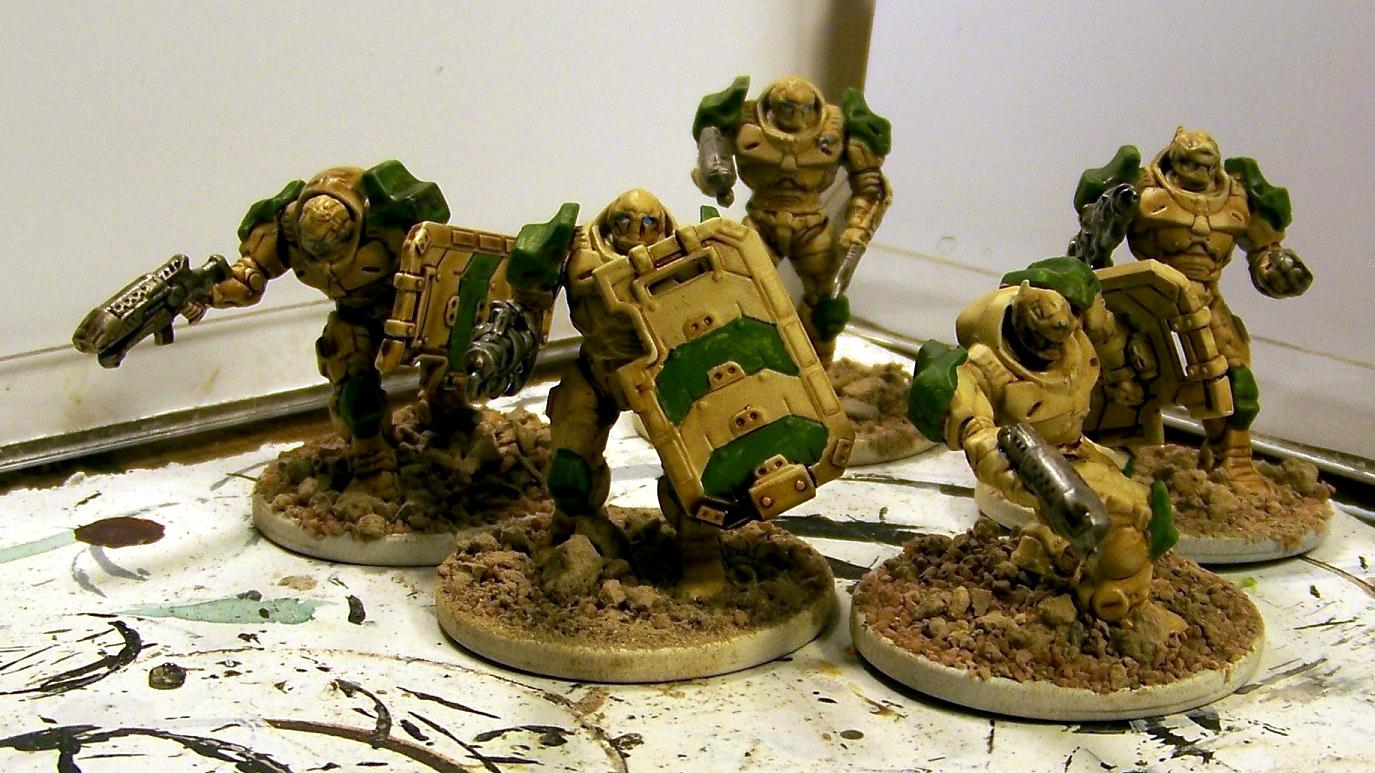Enforcers in green/white