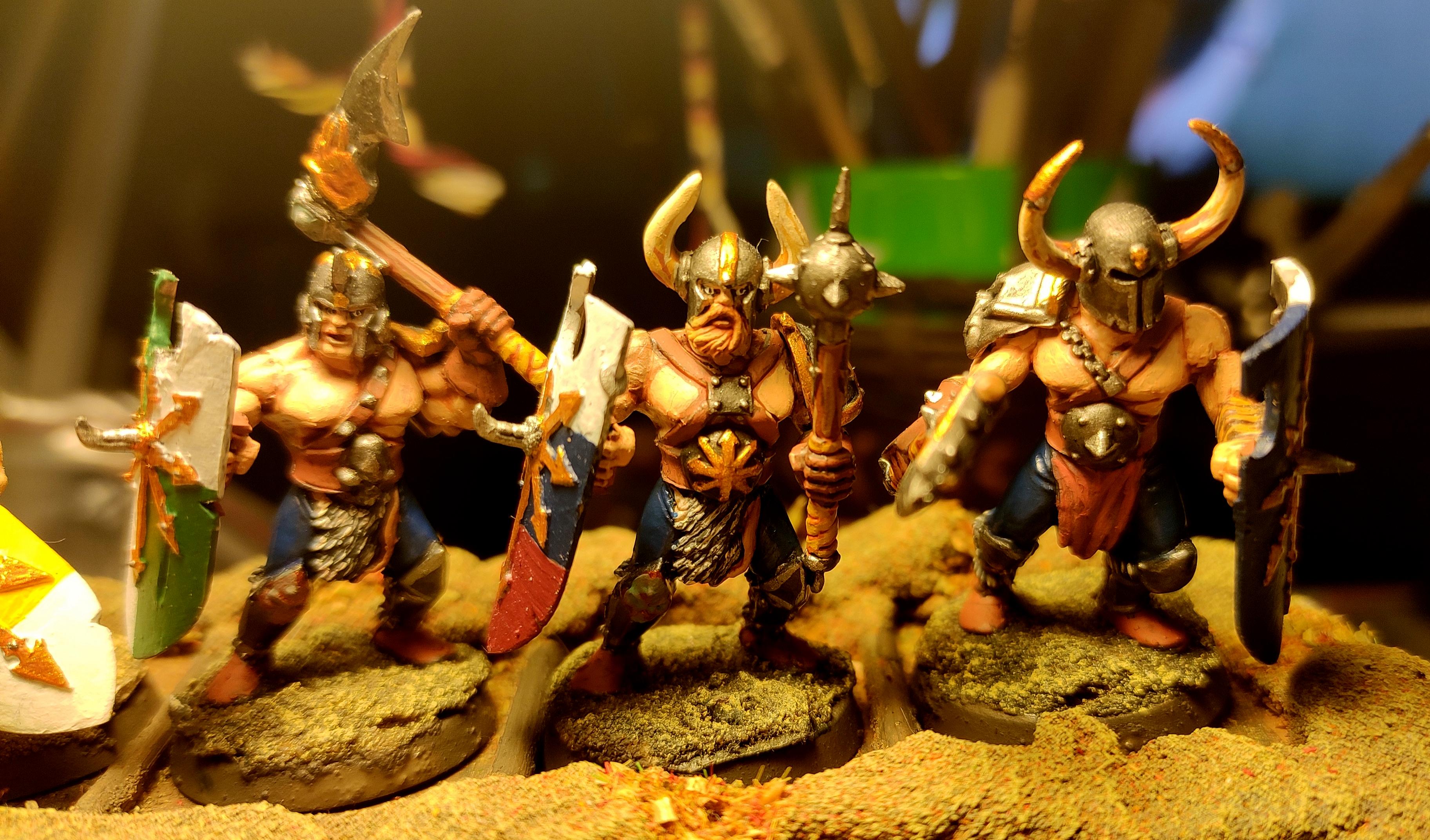 Age Of Sigmar, Axe, Barbarian, Beard, Conversion, Flail, Infantry, Mace, Marauders, Norsca, Regiment, Shield, Slaves To Darkness, Sword, Warband, Warhammer Fantasy, Warriors