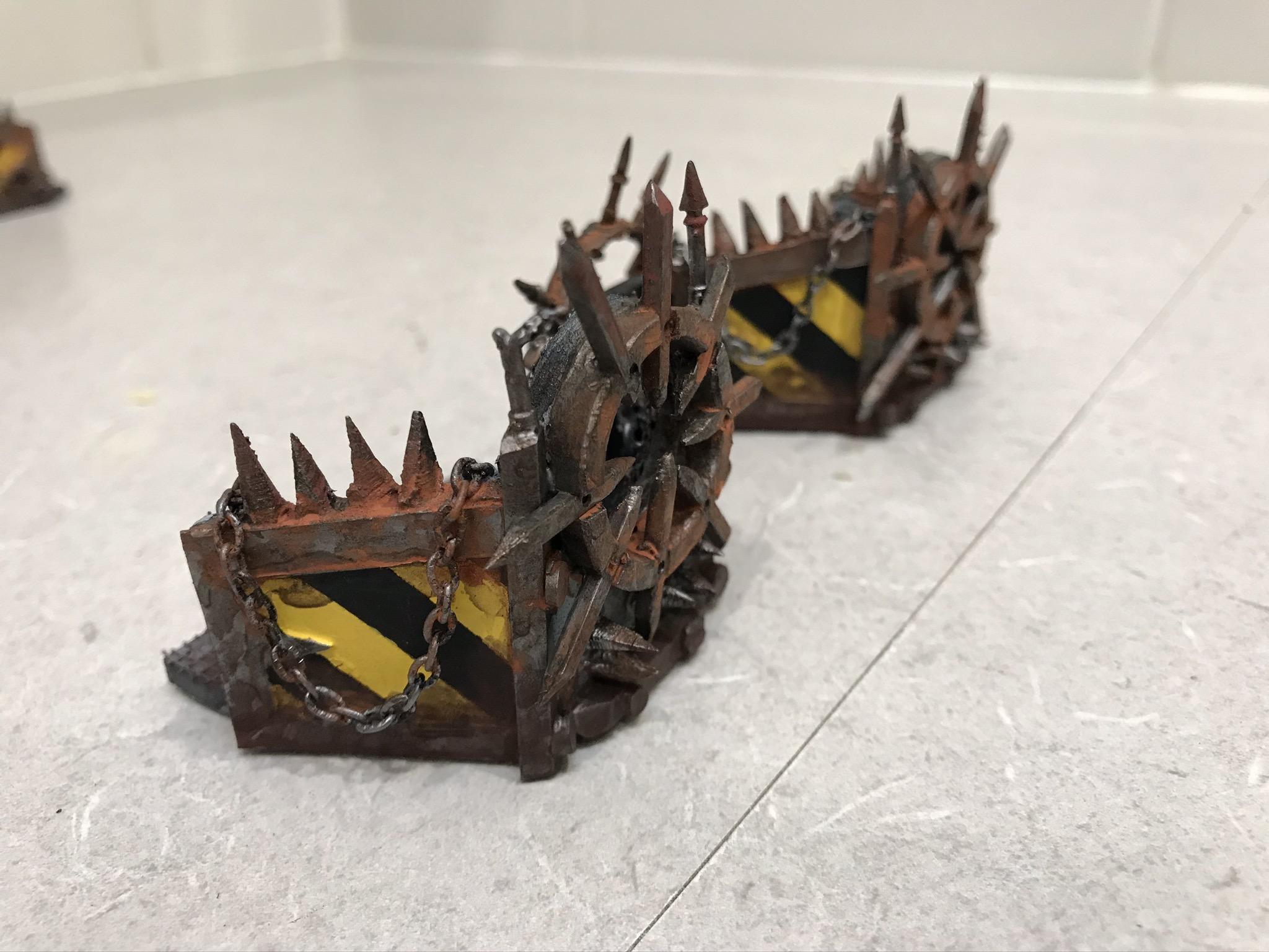 Aegis Defence Line, Chaos Space Marines, Chaos Terrain, Iron Warriors