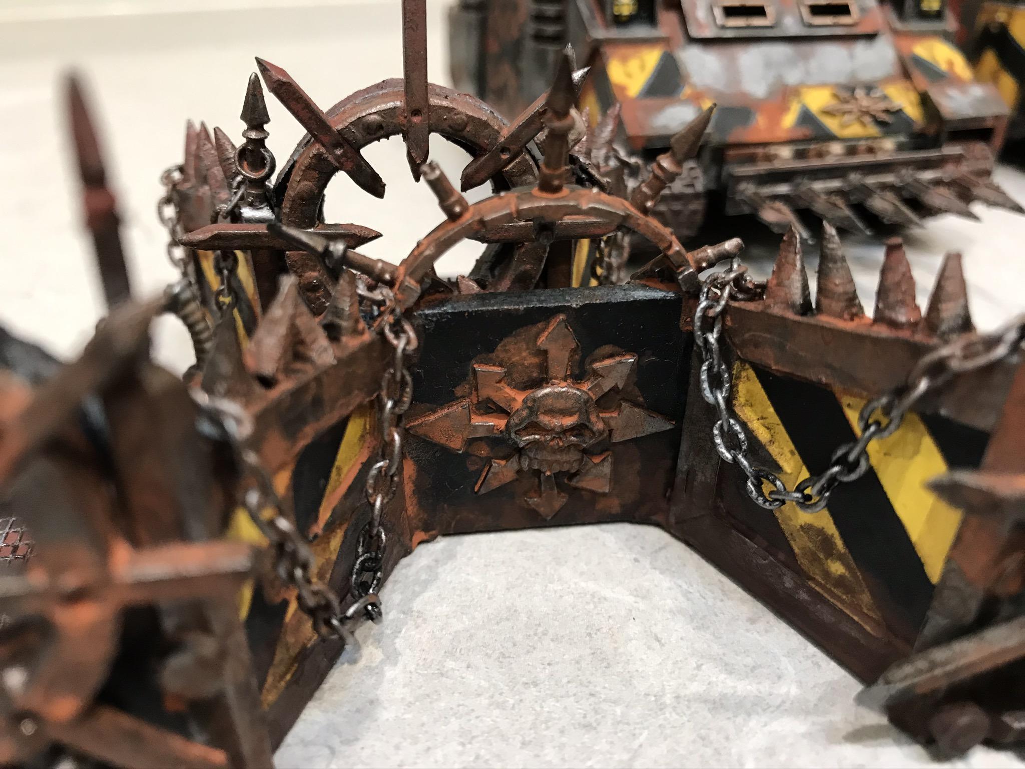 Aegis Defence Line, Chaos Space Marines, Chaos Terrain, Iron Warriors