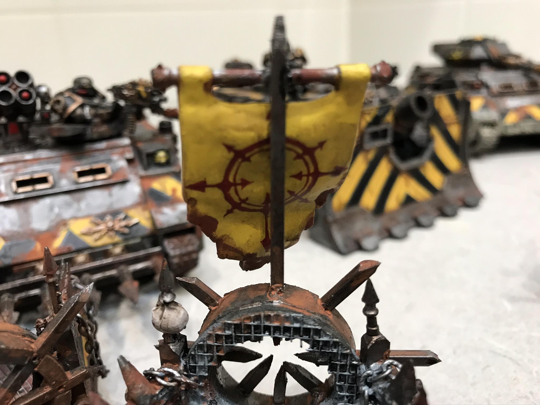 Aegis Defence Line, Chaos Space Marines, Chaos Terrain, Iron Warriors