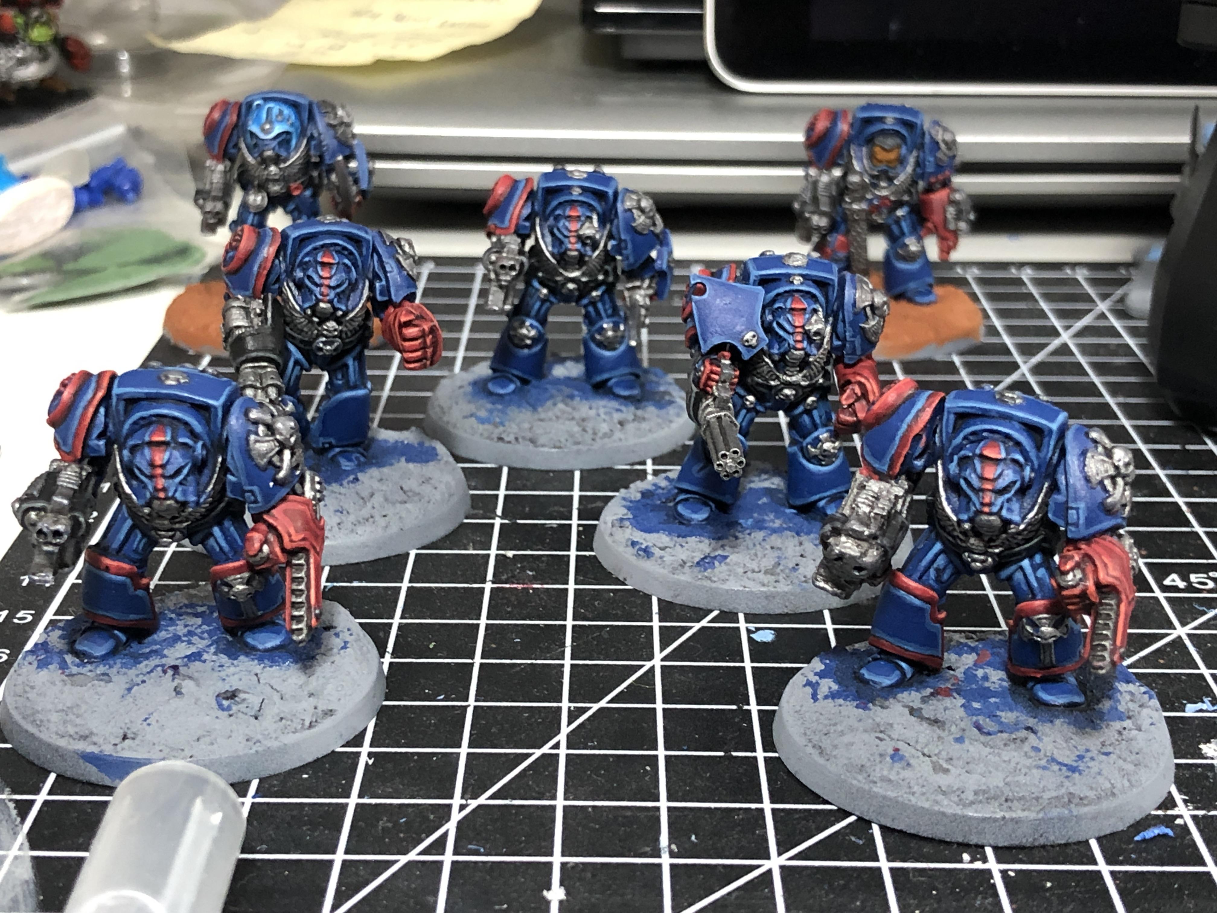 Crimson Fists, Rogue Trader, Rtb9, Space Marines, Terminator Armor, Warhammer 40,000, Work In Progress