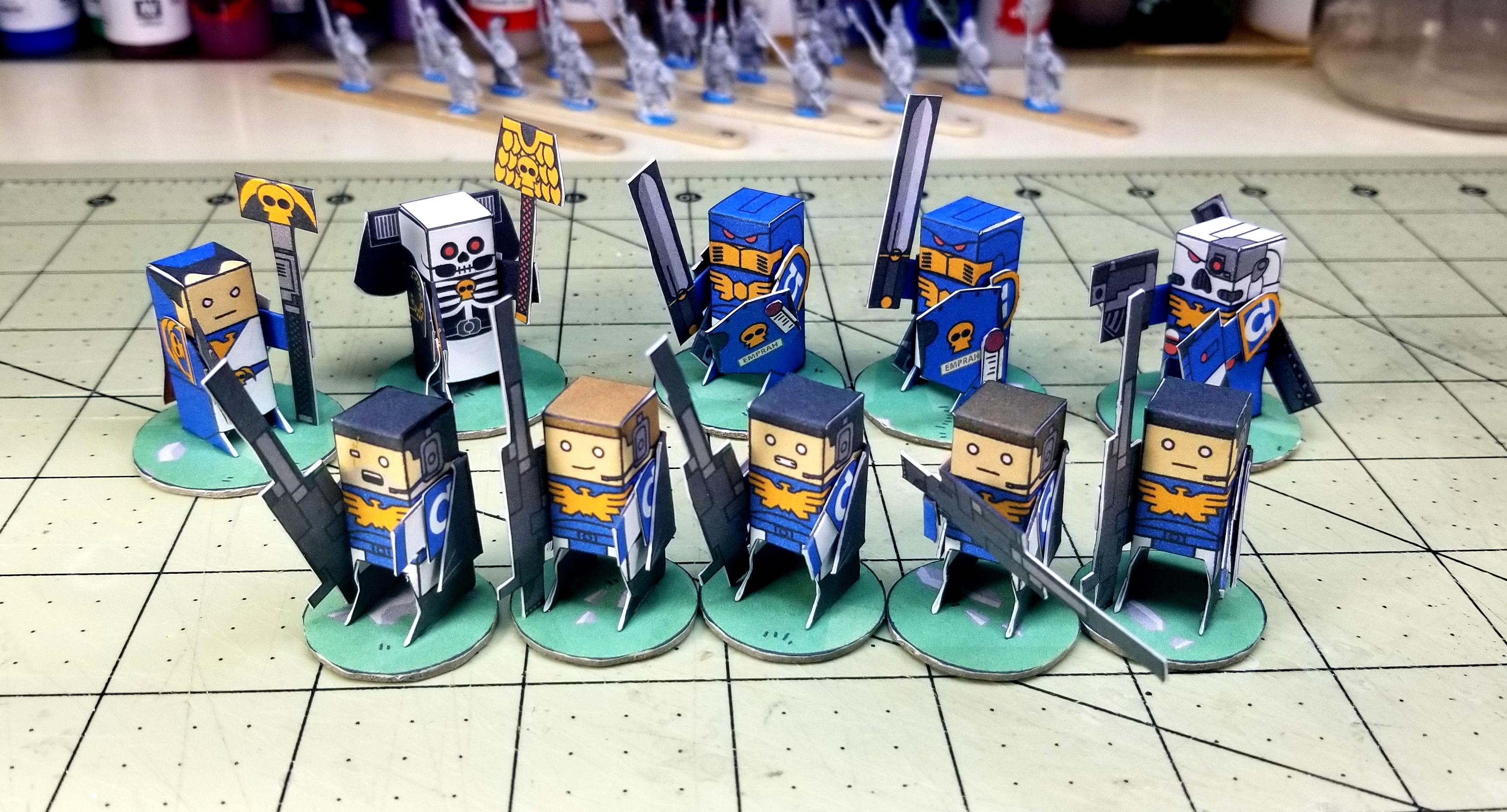 Papercraft, Space Marines, Ultramarines