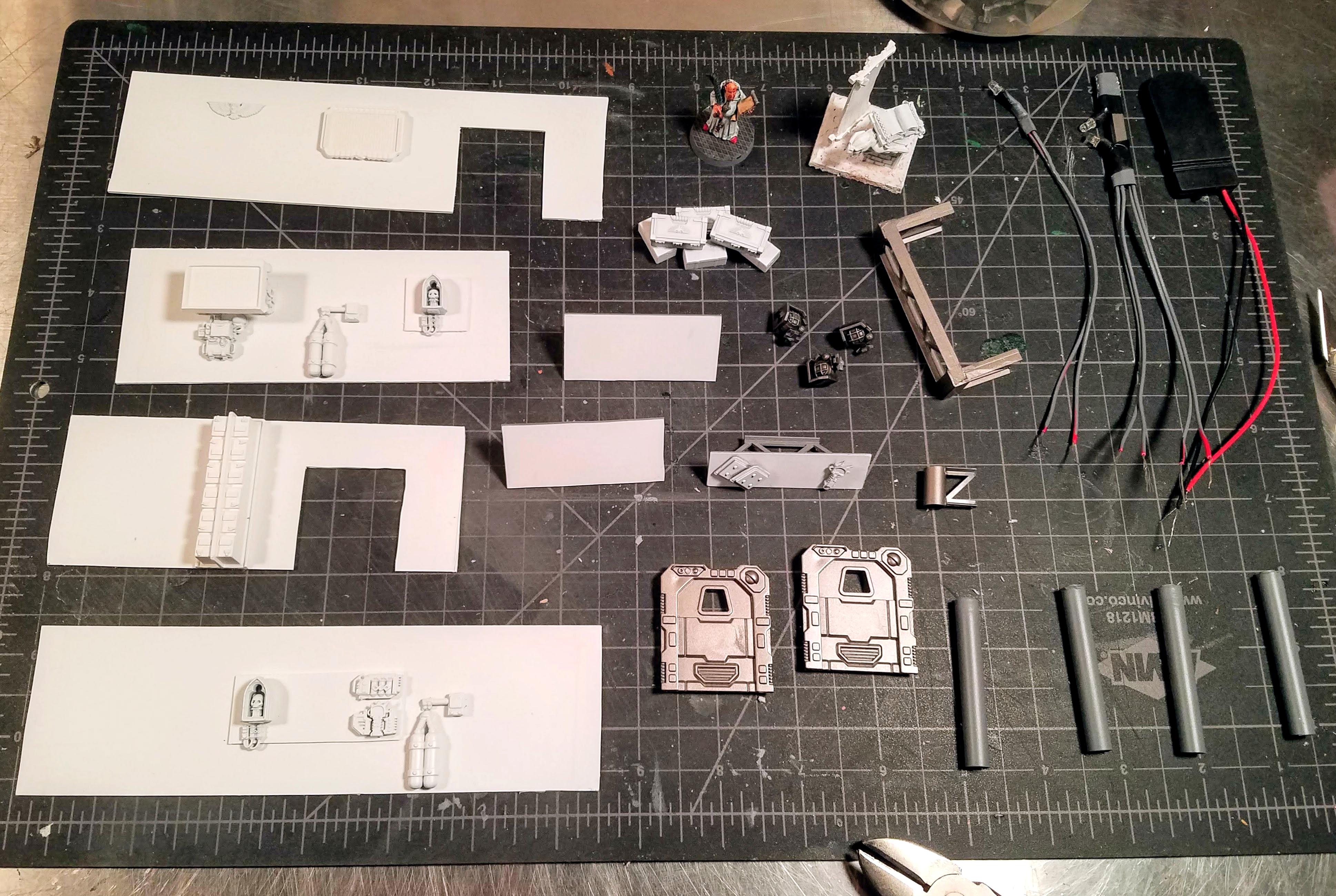 Almost all of the interior components, basecoated