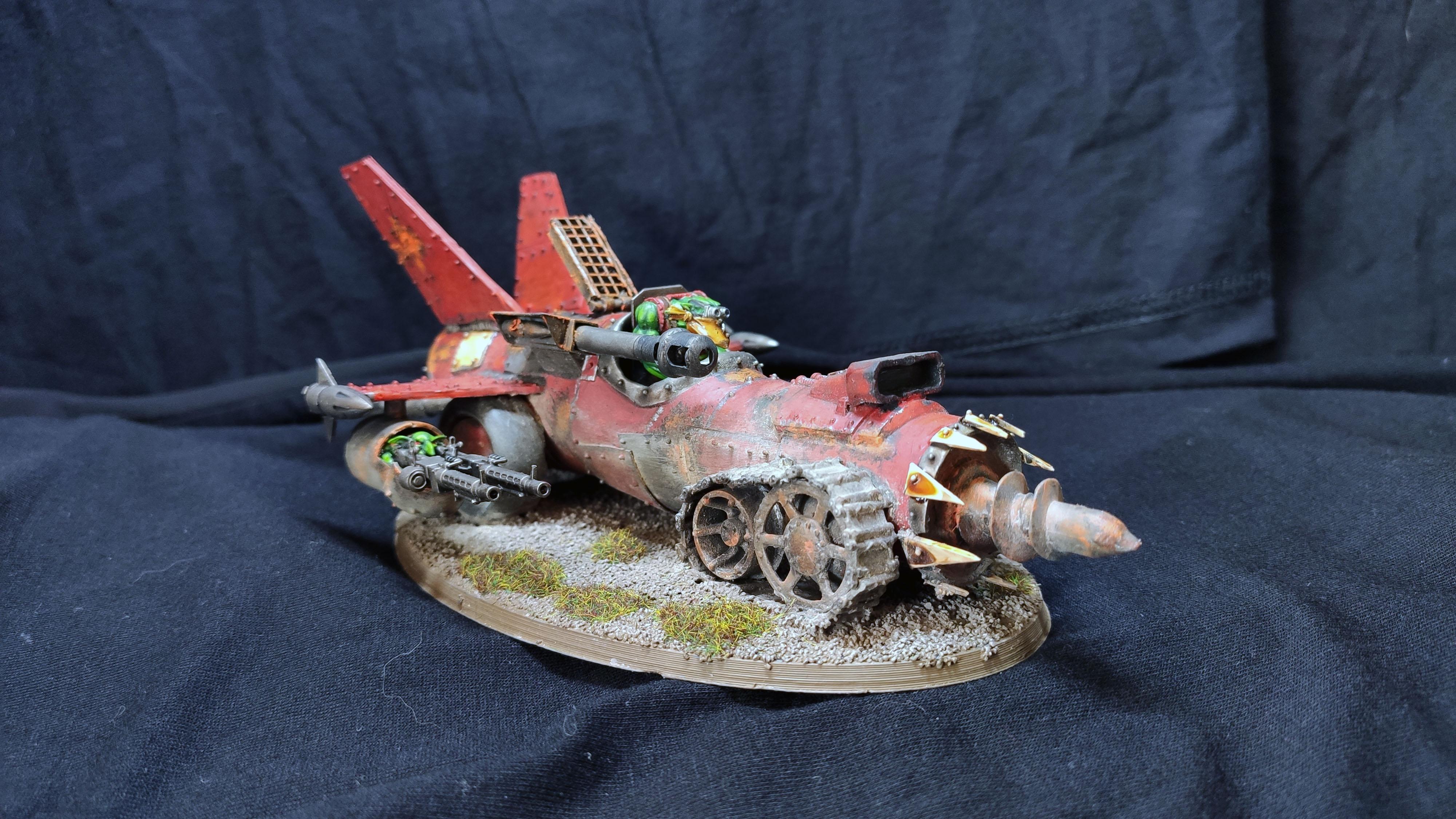 Megatrakk Scrapjet, Orks, Scratch Build, Warhammer 40,000, Warhammermer 40k